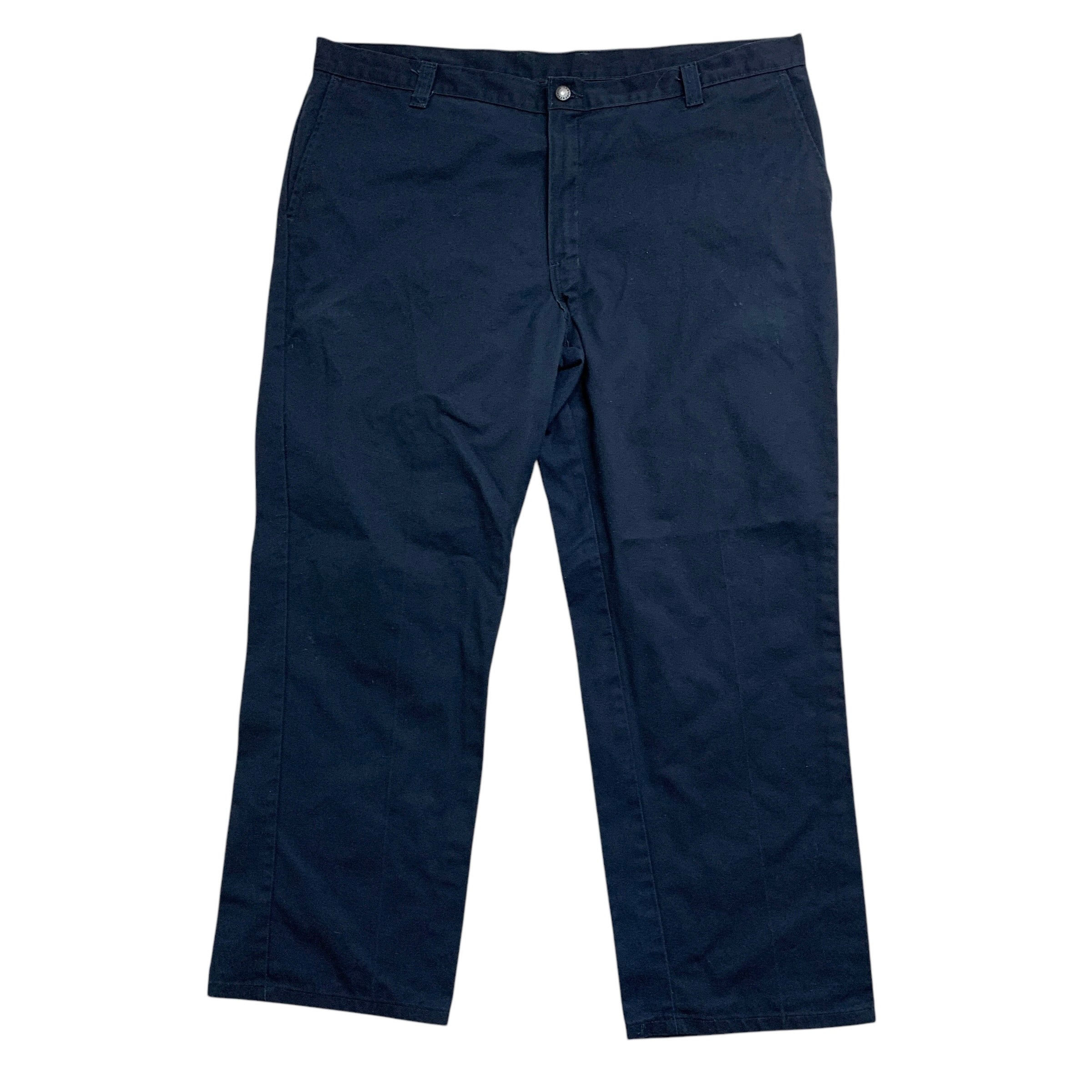 Dickies Trousers W44 L30 Mens Navy Blue Pants Relaxed Straight Fit Workwear