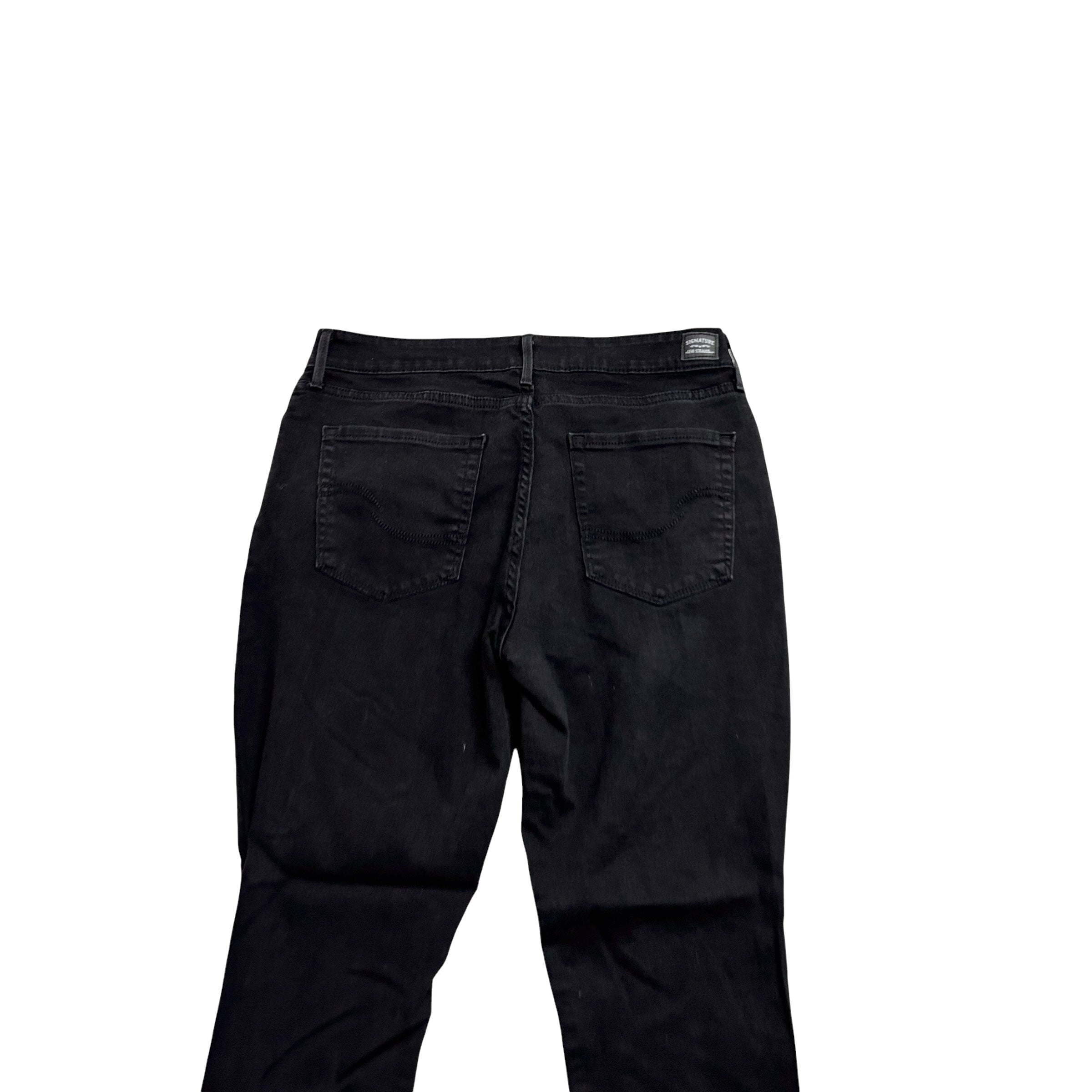 Levis Signature Jeans W31 L30 Womens Skinny Fit Black Stretch Denim (E)