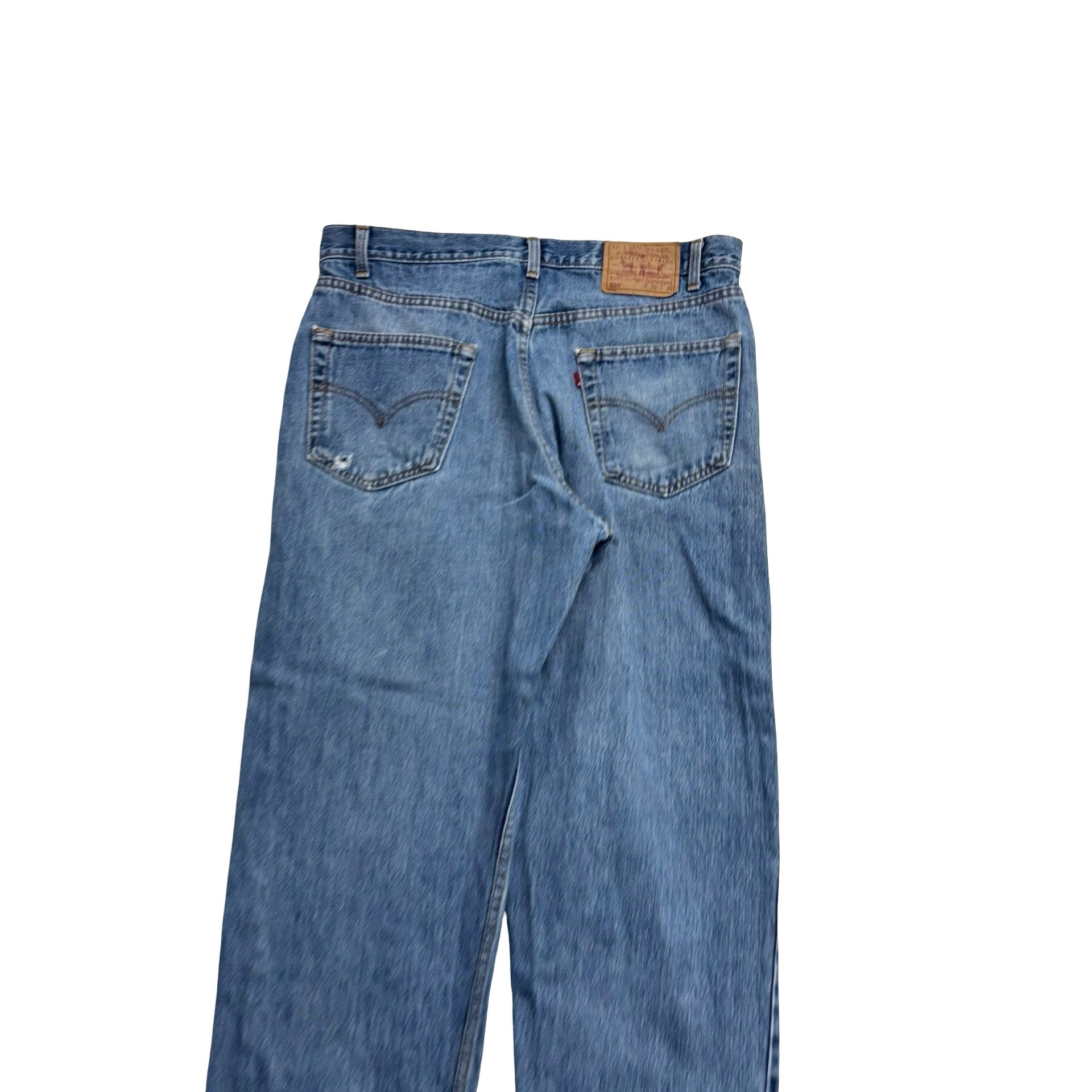 Levis 550 Jeans W34 L30 Mens Mid Blue Relaxed Straight Fit Vintage Denim