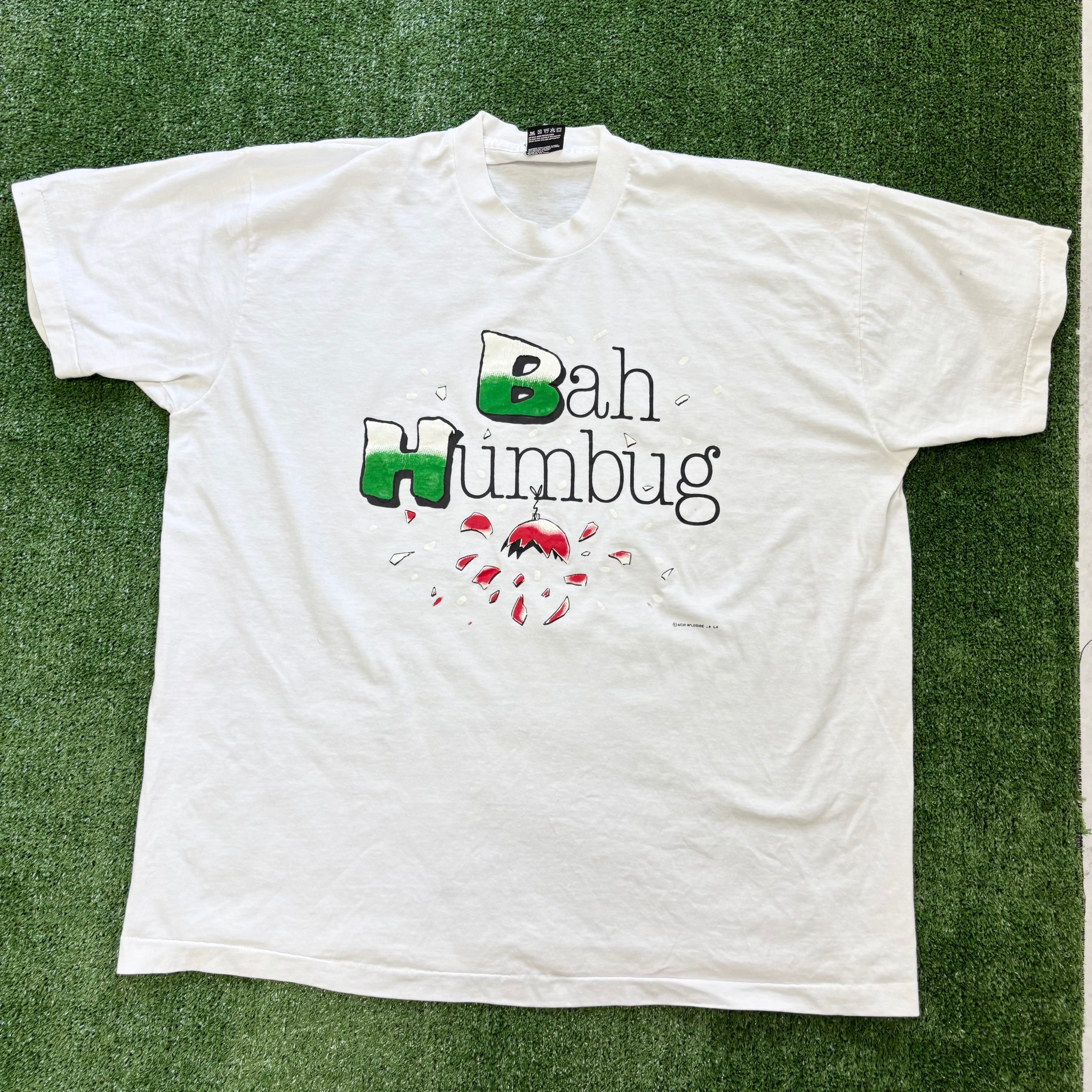 Vintage T Shirt Mens XXL White Single Stitch Graphic Print 90s(E)