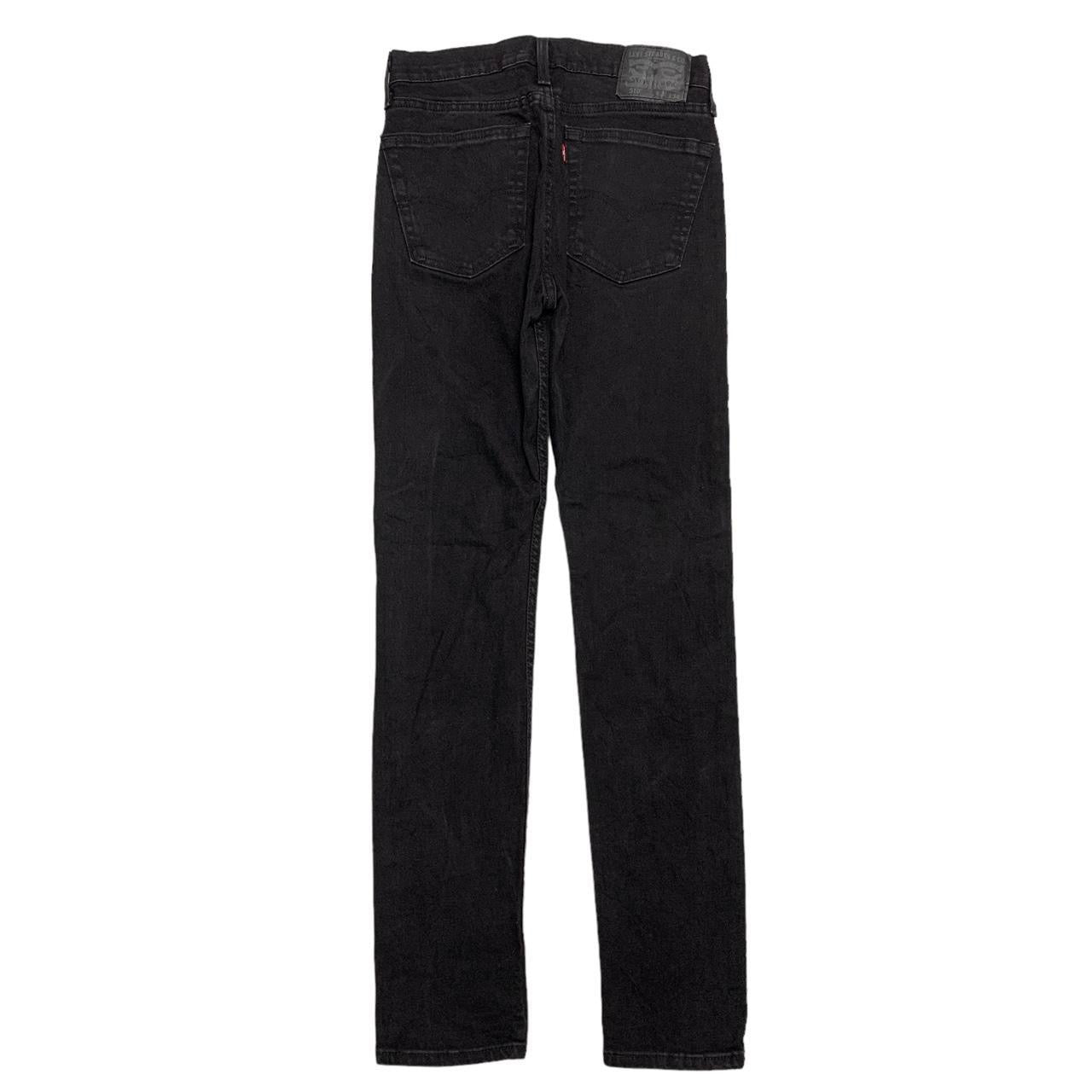 Levis 510 Jeans W30 L33 Mens Black Skinny Fit Stretch Denim