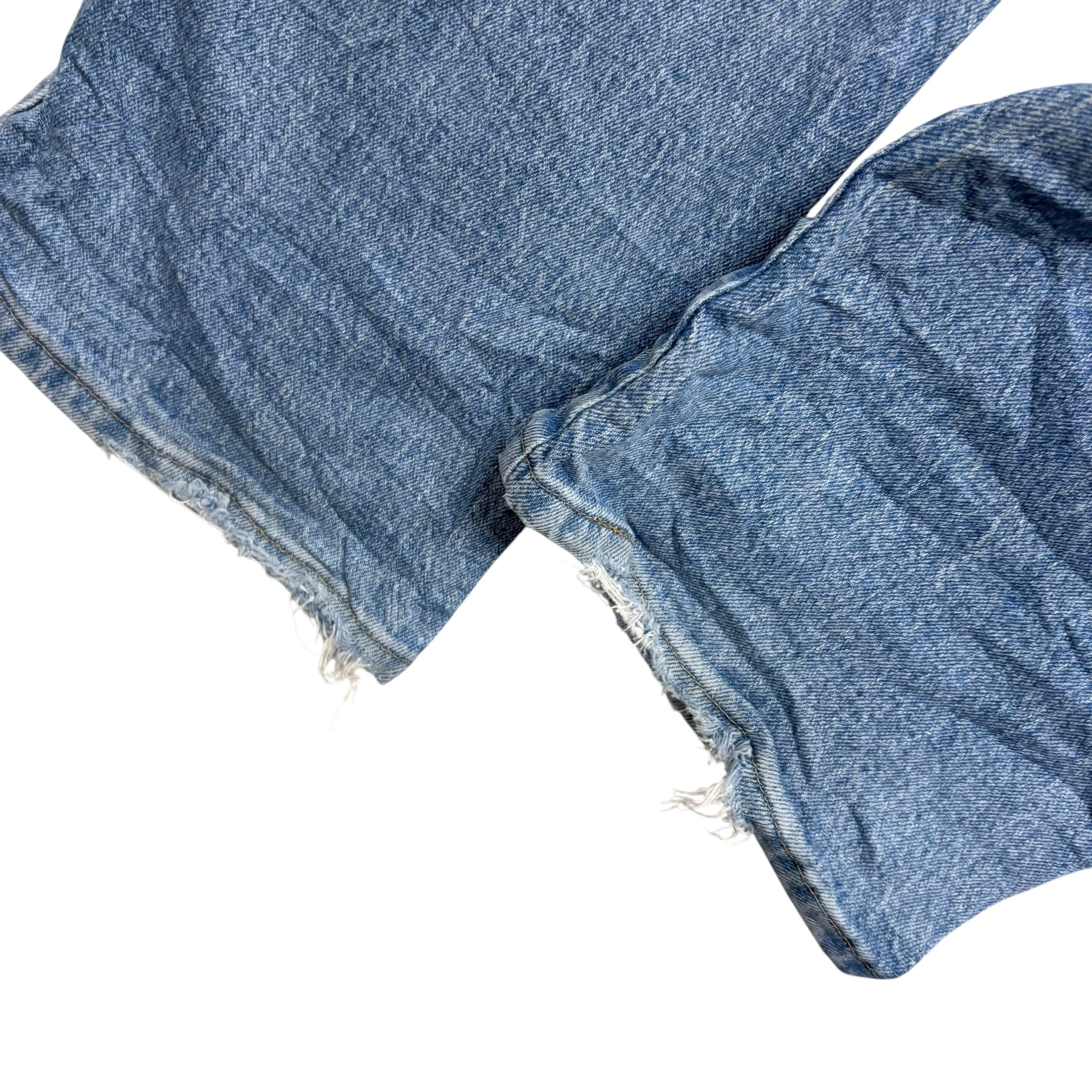 Wrangler Jeans W42 L32 Mens Light Blue Regular Straight Fit Stretch Denim (F)