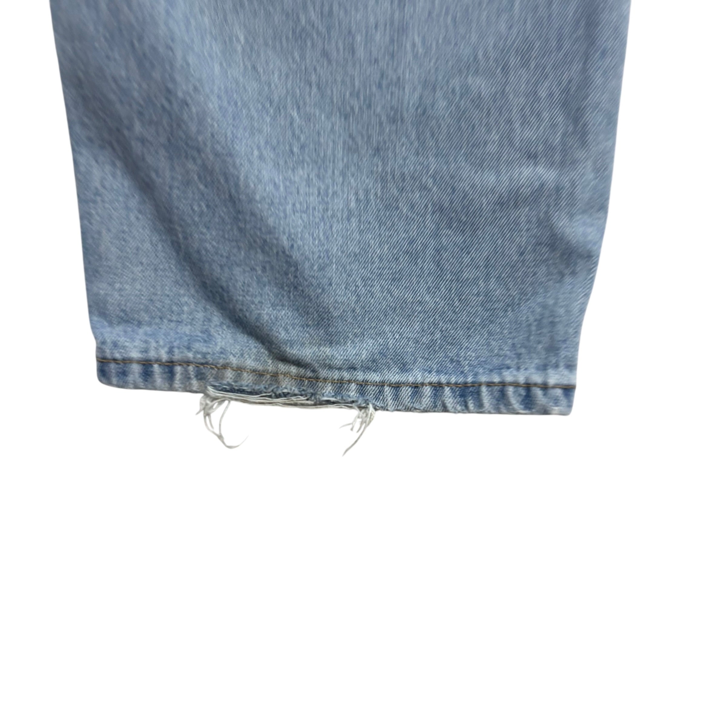 Levis 505 Jeans W40 L29 Mens Light Blue Regular Straight Fit Denim (F)