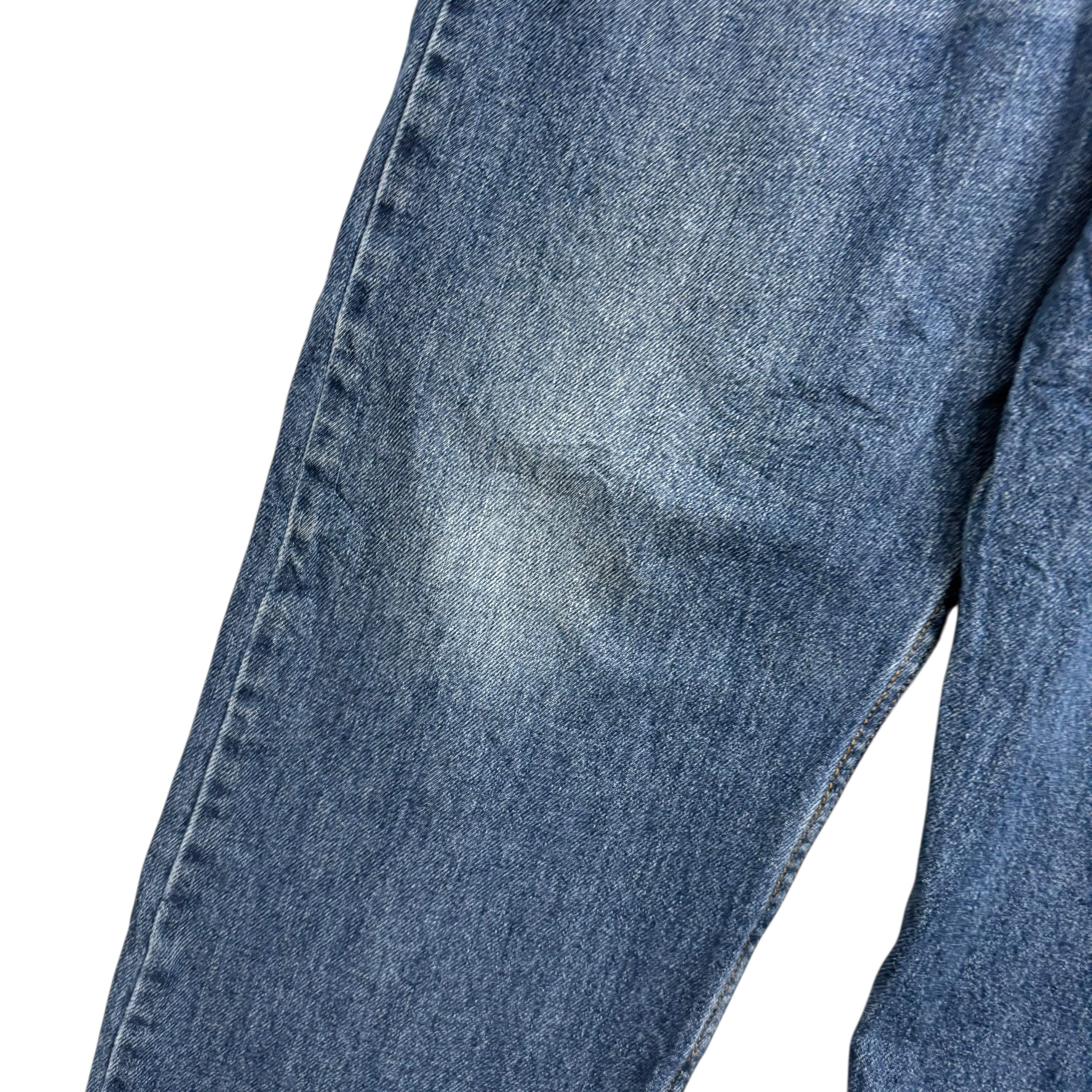 Levis 505 Jeans W35 L25 Mens Mid Blue Regular Straight Fit Vintage Denim