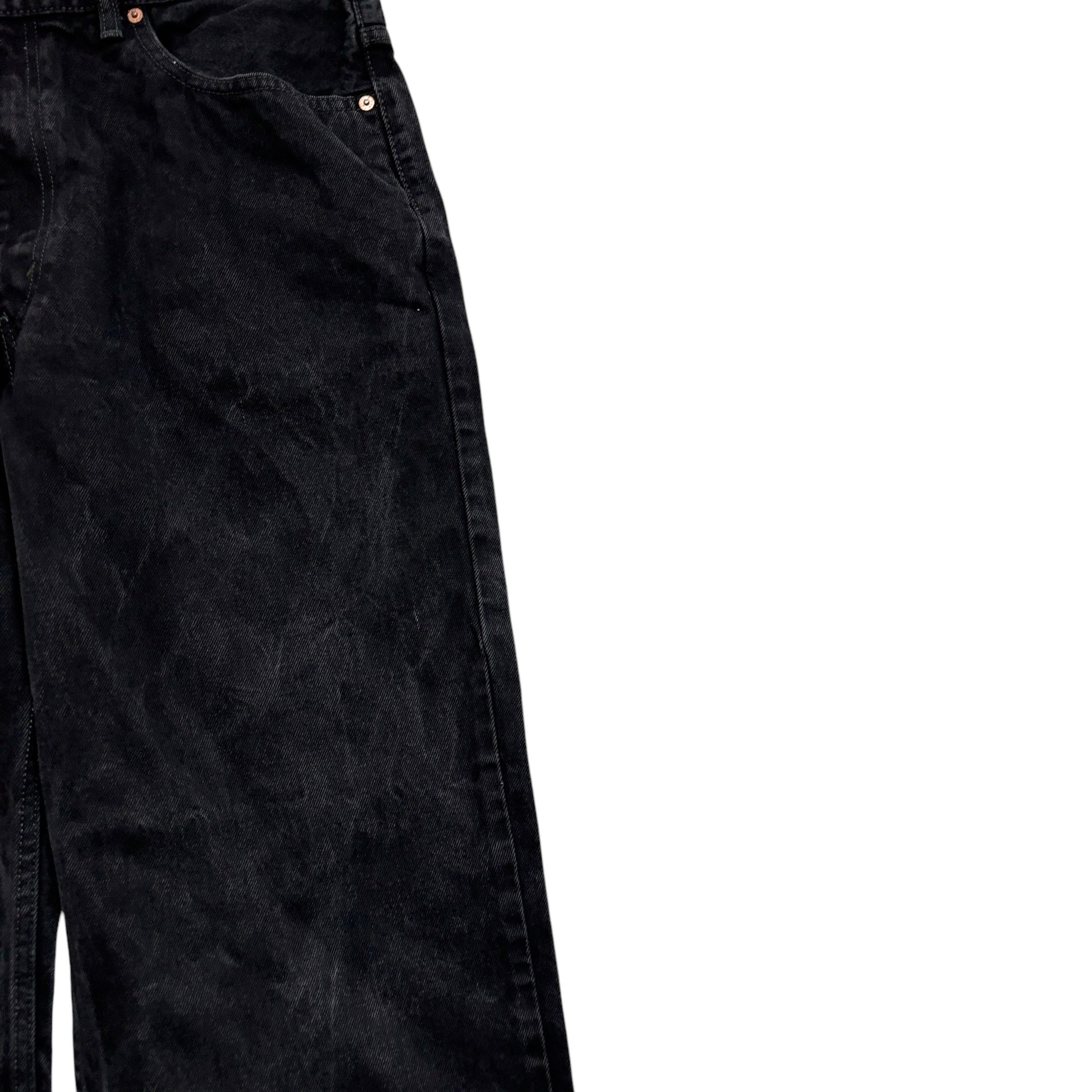 Levis 550 Jeans W38 L32 Mens Black Baggy Relaxed Straight Fit Denim