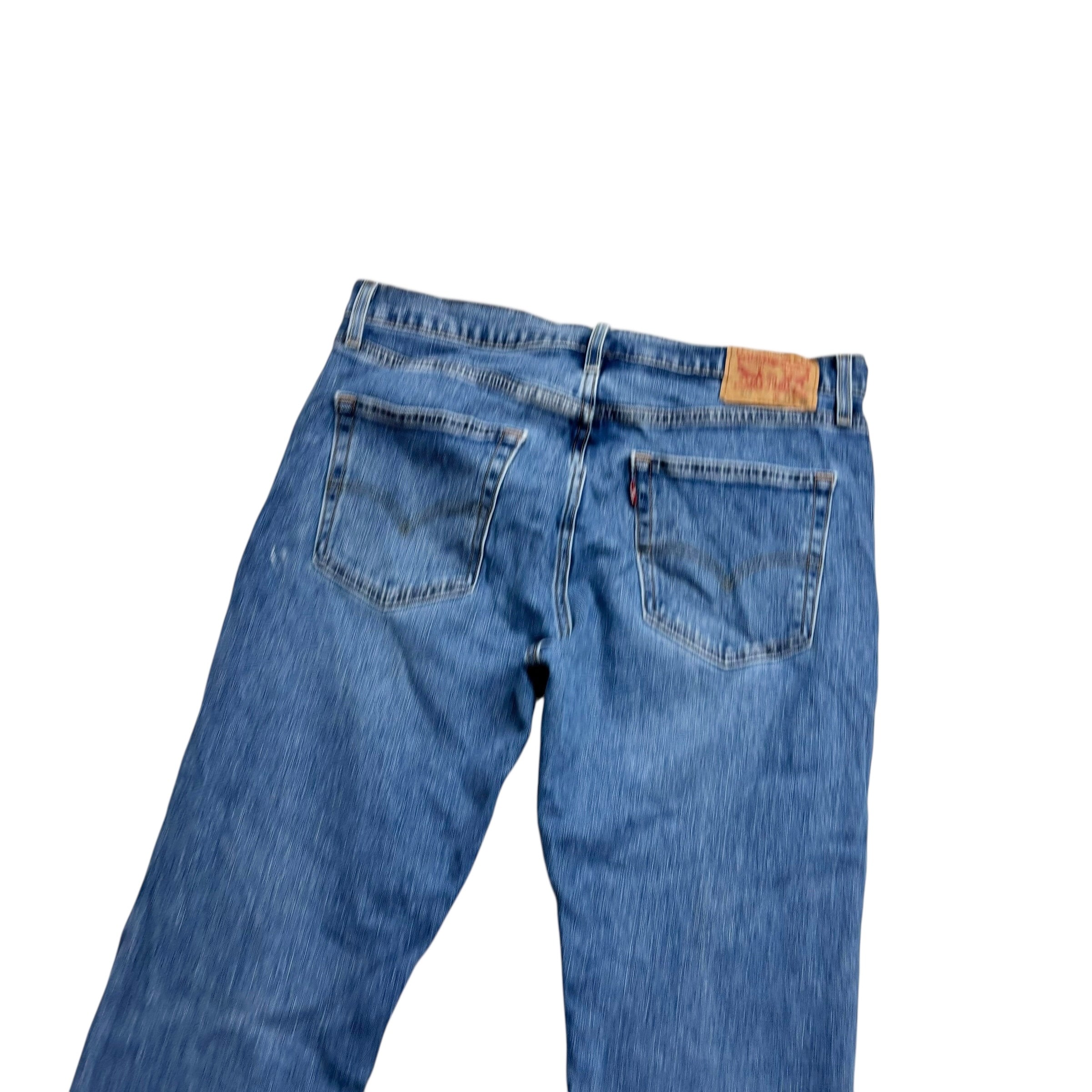 Levis 512 Jeans W34 L36 Mens Mid Blue Slim Tapered Fit Stretch Denim