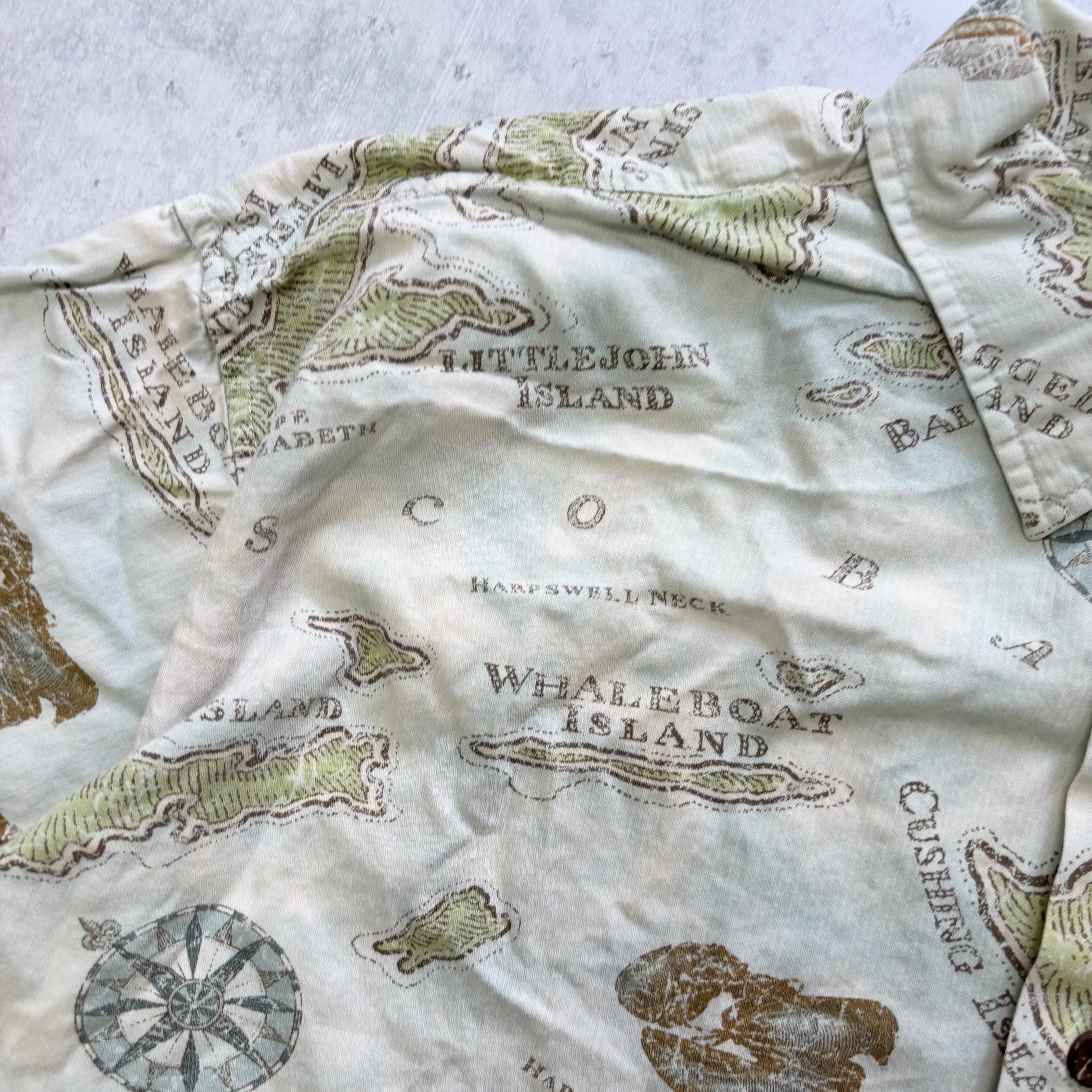 Vintage LL Bean Hawaiian Shirt Mens XXL Floral Aloha Short Sleeve Cotton