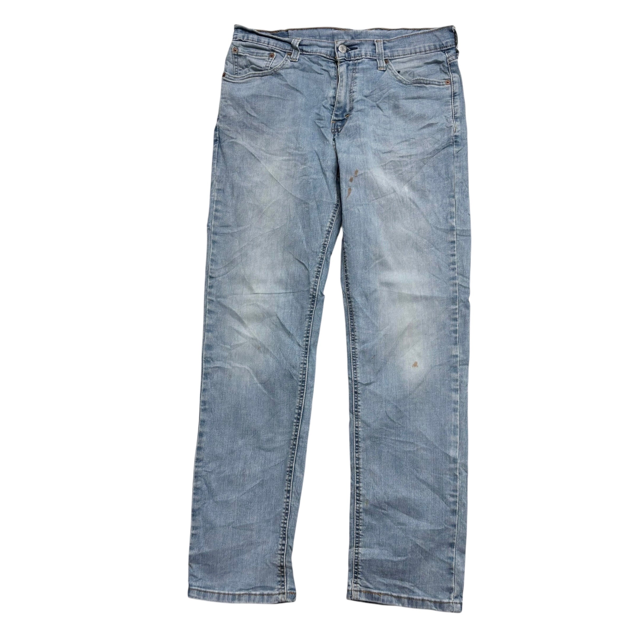 Levis 541 Jeans W32 L32 Mens Light Blue Athletic Tapered Fit Stretch Denim (F)