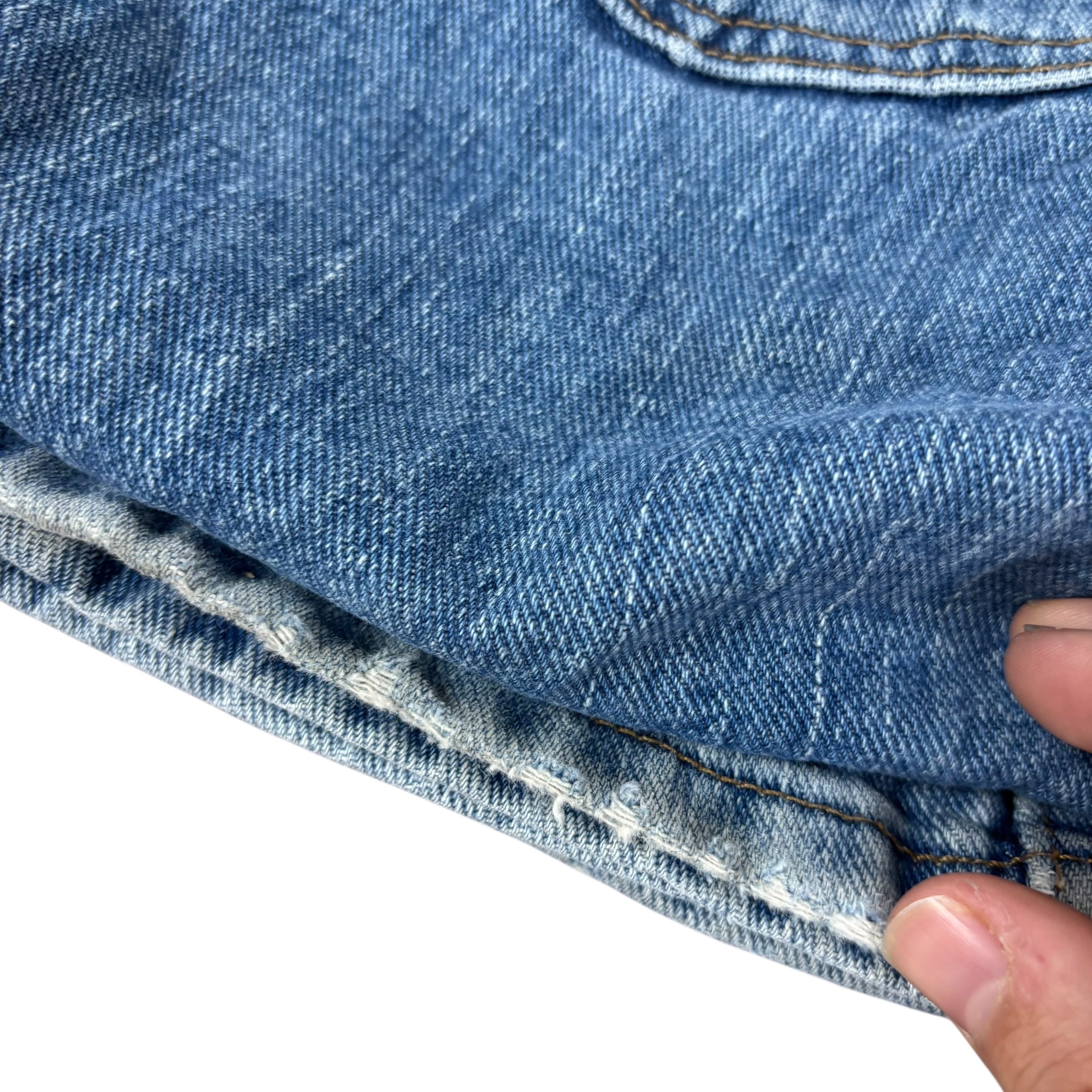 Lee Jeans W42 L30 Mens Mid Blue Regular Straight Fit Denim