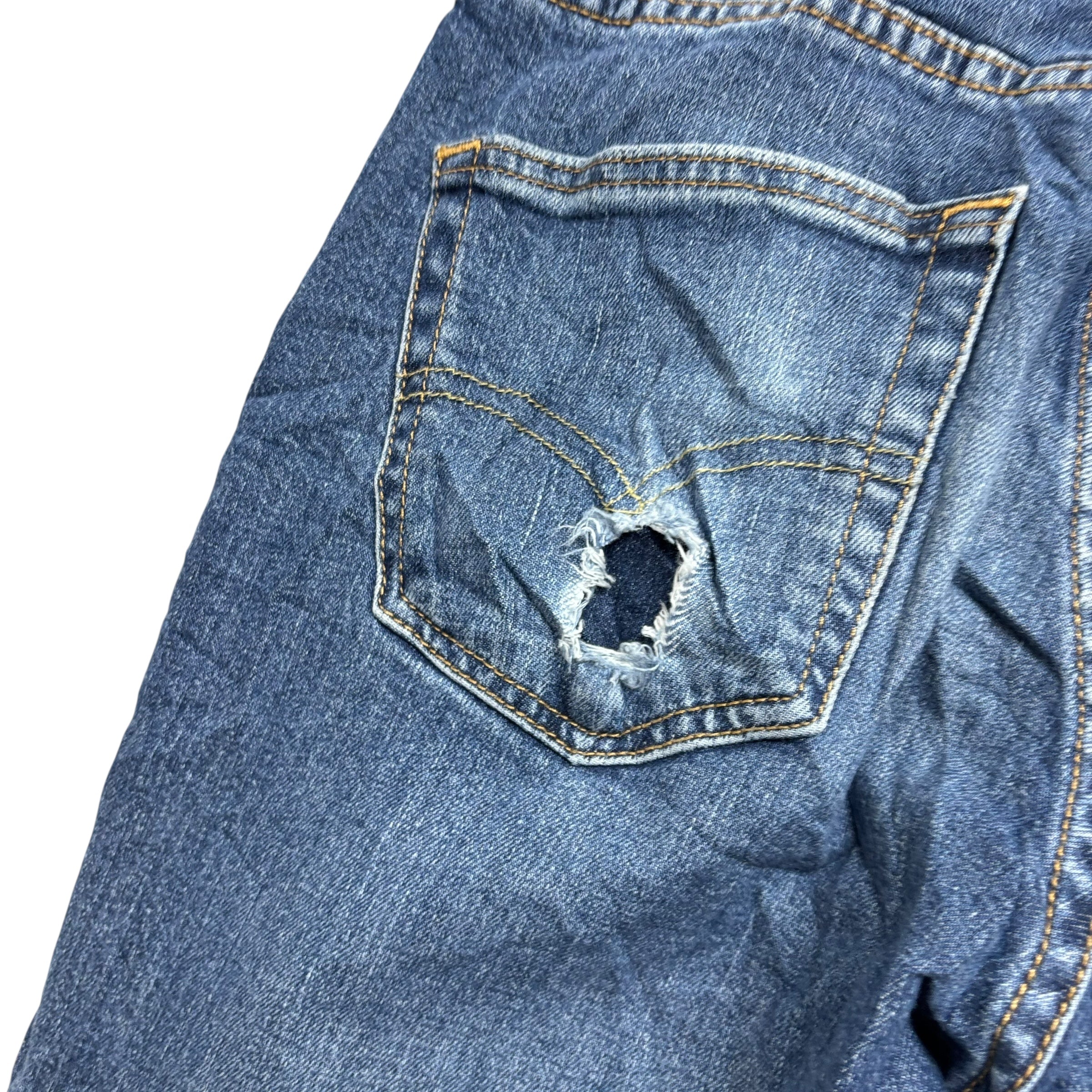 Levis 514 Jeans W29 L30 Mens Mid Blue Regular Straight Fit Stretch Denim (F)