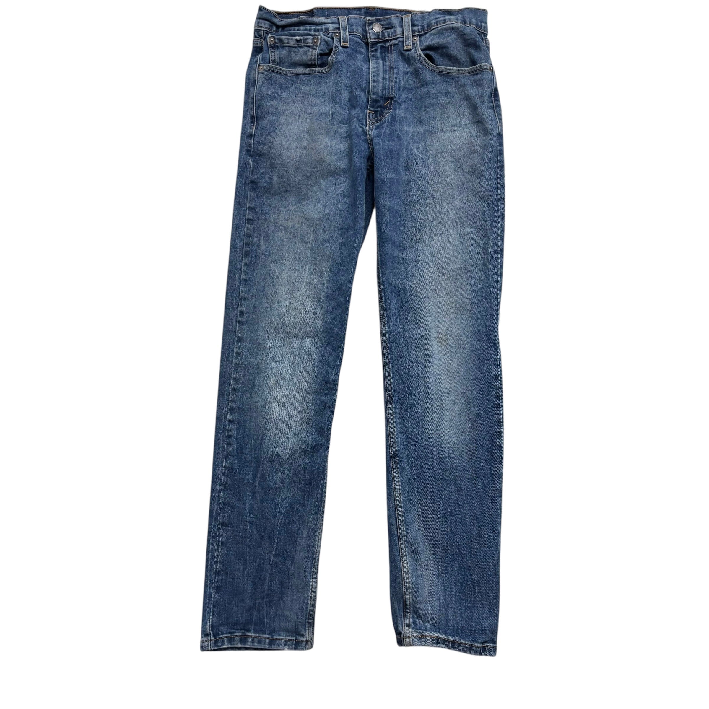 Levis 502 Jeans W31 L31 Mens Mid Blue Regular Tapered Fit Stretch Denim (F)