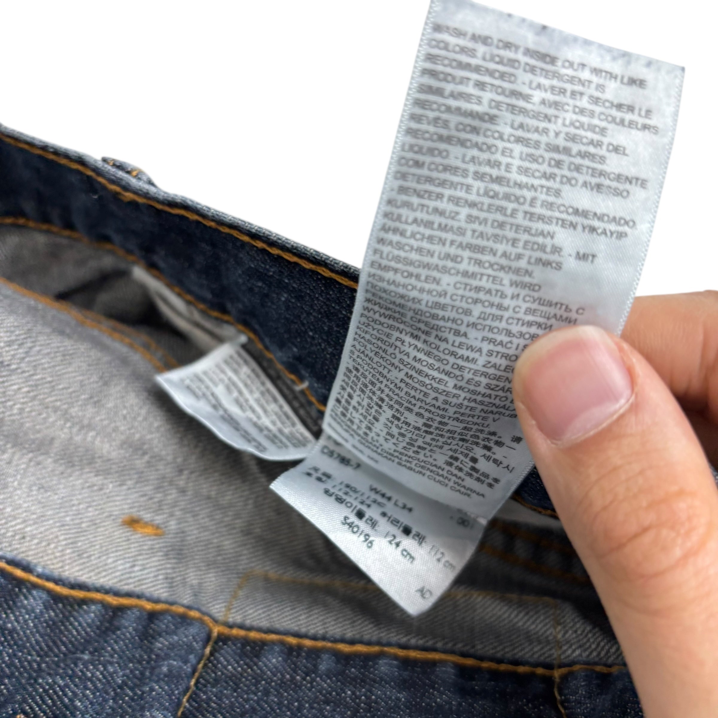 Levis 559 Jeans W44 L33 Mens Dark Blue Baggy Relaxed Straight Fit Denim