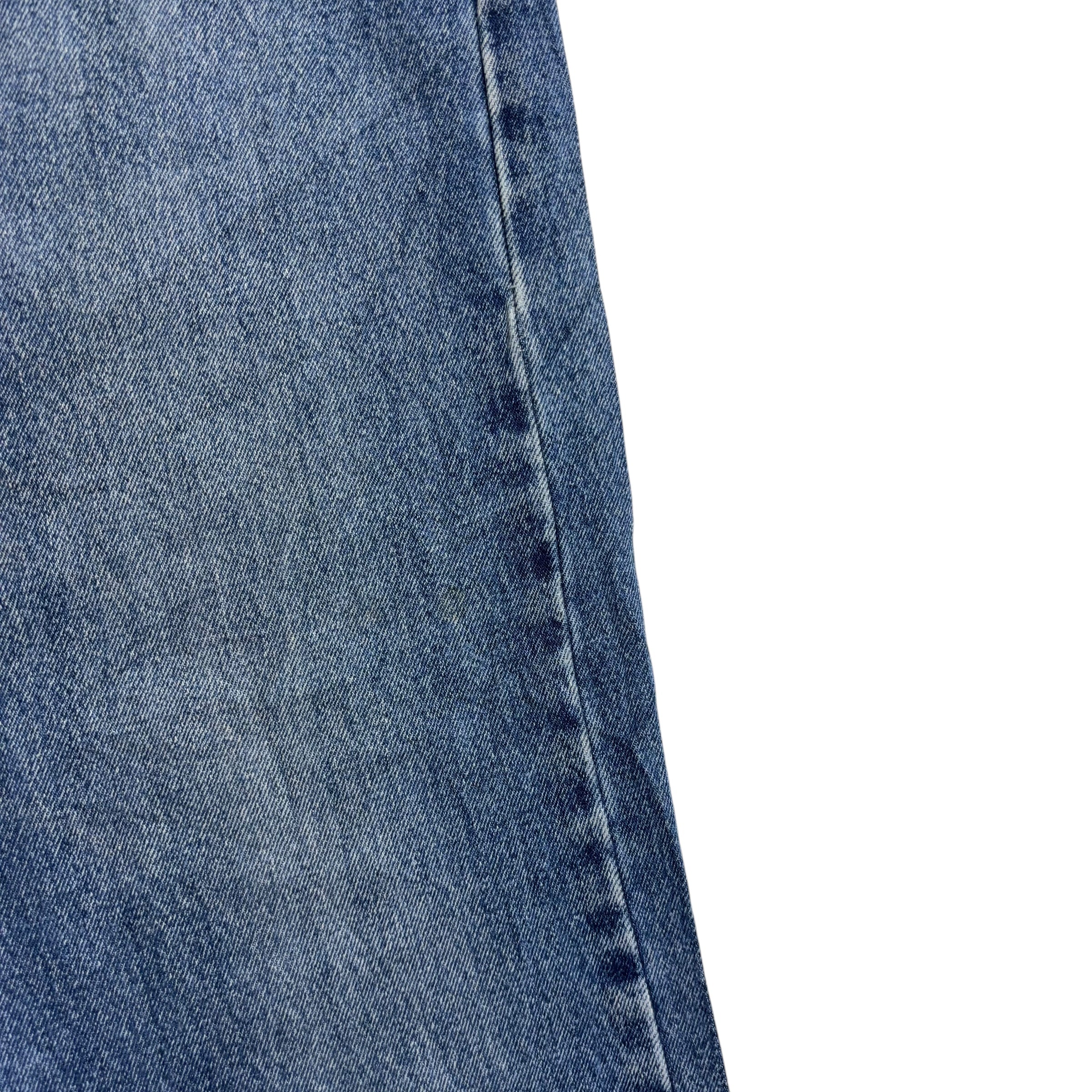 Levis 505 Jeans W38 L30 Mens Mid Blue Regular Straight Fit Denim