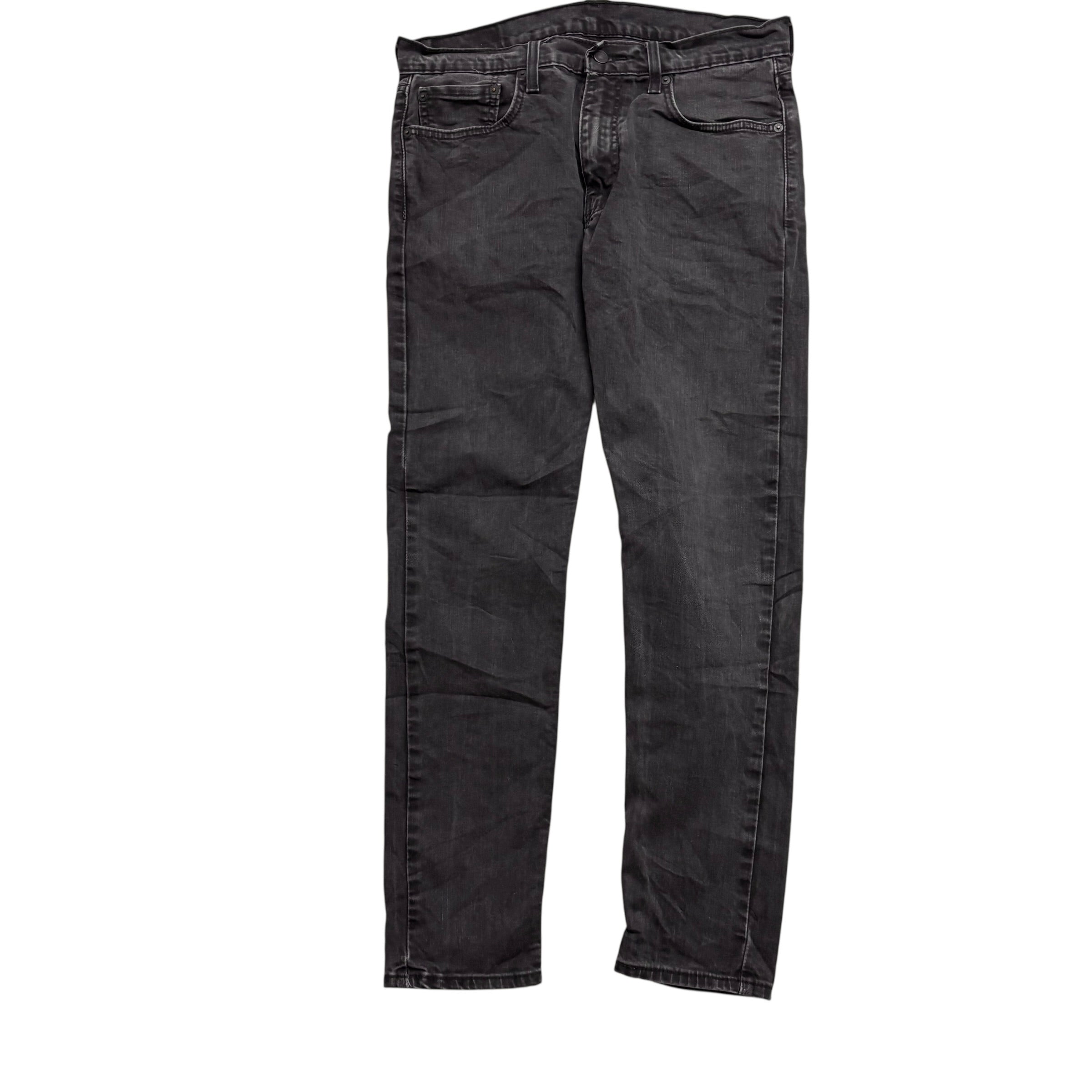 Levis 512 Jeans W33 L31 Mens Black Slim Tapered Fit Stretch Denim (E)