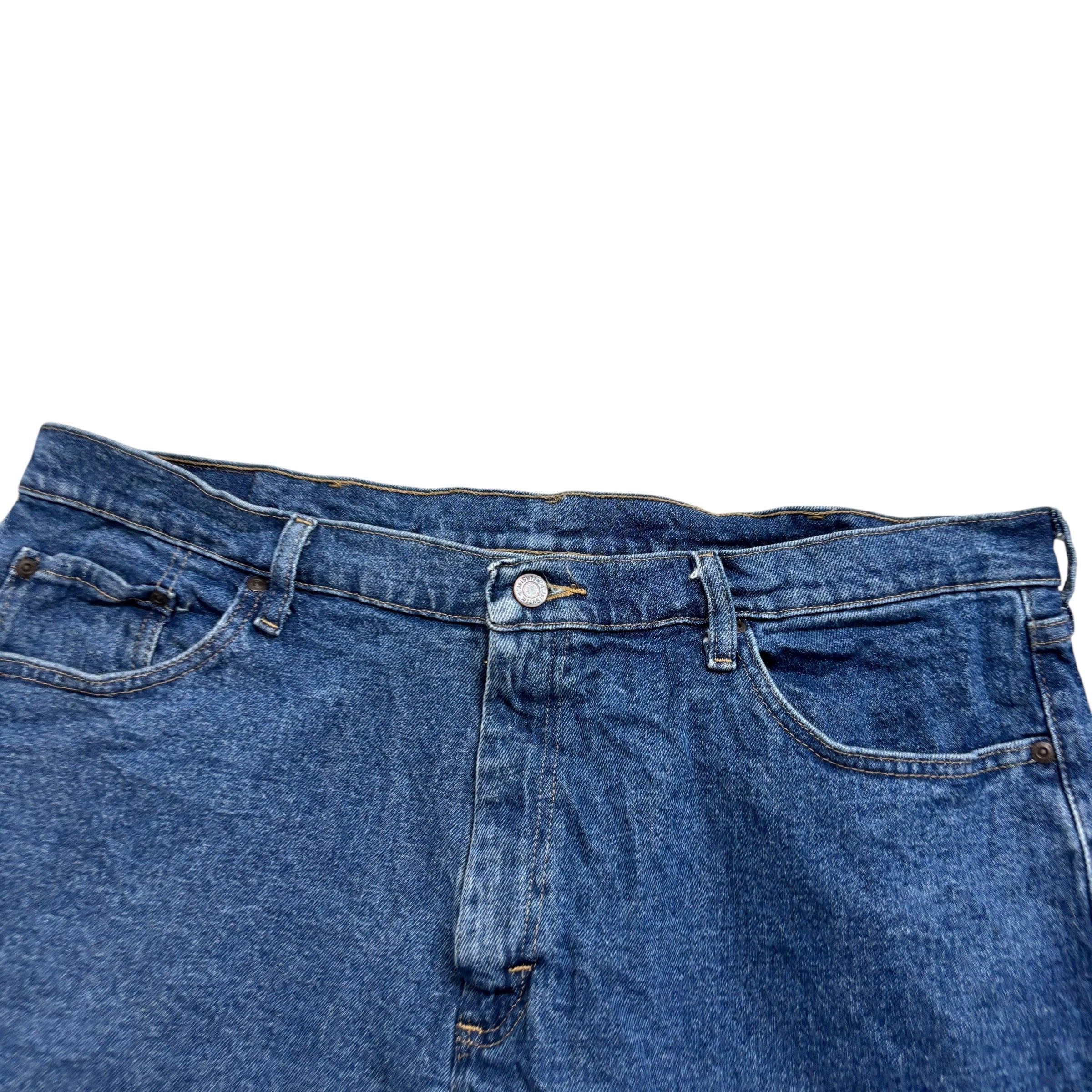 Wrangler Jorts W38 Mens Denim Shorts Mid Blue Regular Fit Stretch (E)