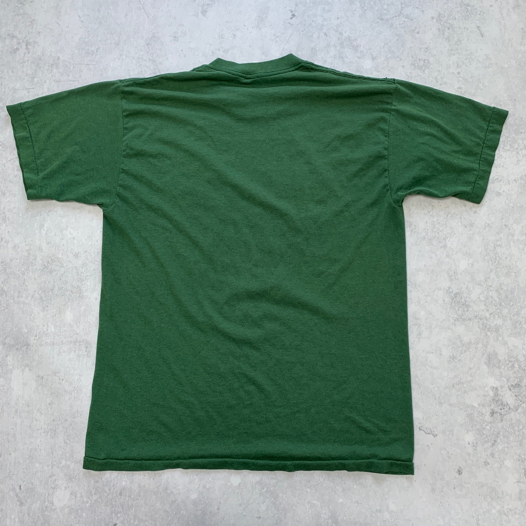 Vintage T Shirt Mens Medium Green Single Stitch Graphic Print 90s USA Music