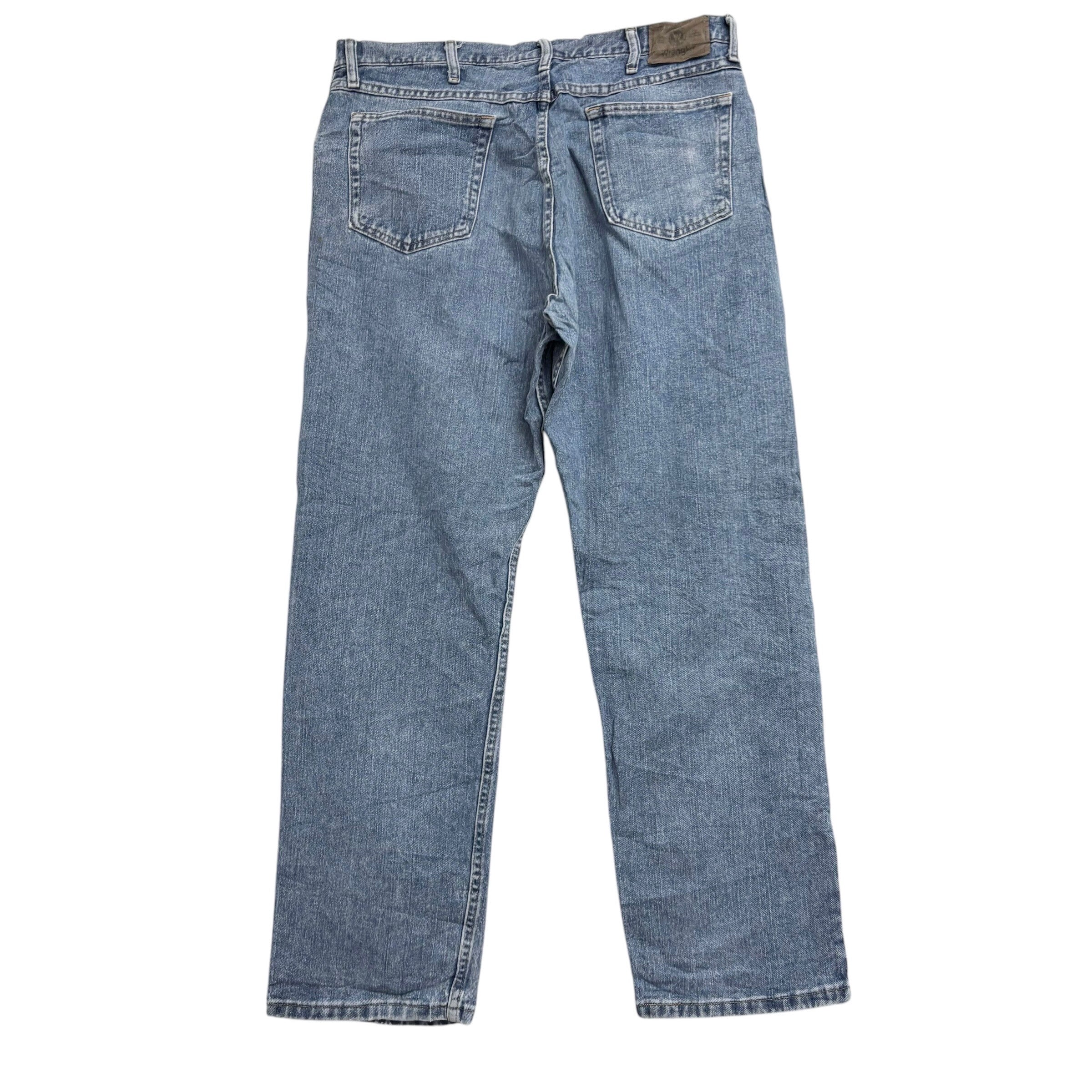 Wrangler Jeans W38 L32 Mens Light Blue Relaxed Straight Fit  Denim (G)