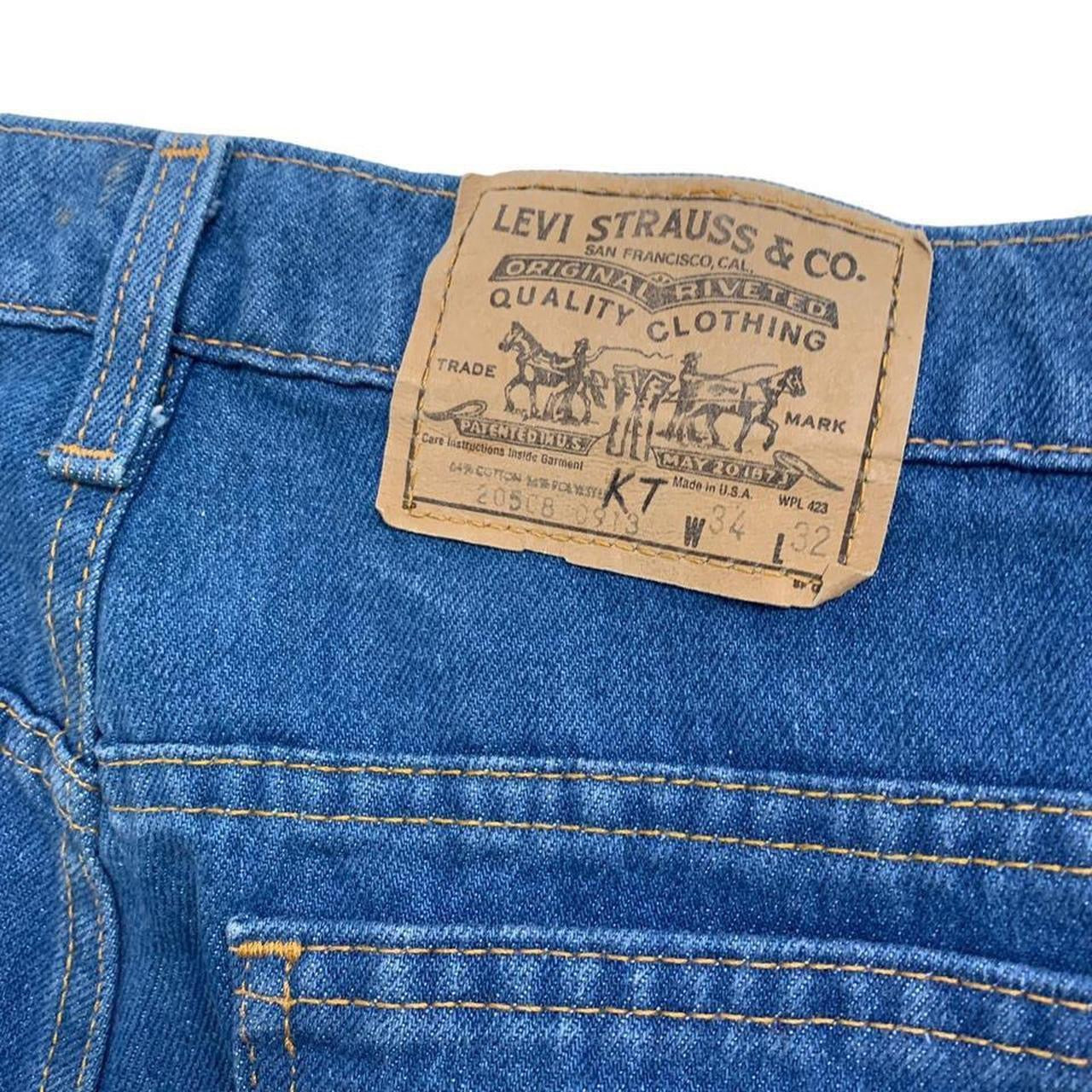 Levis 508 Jeans W32 L32 Mens Blue Regular Straight Vintage Made In USA 80s