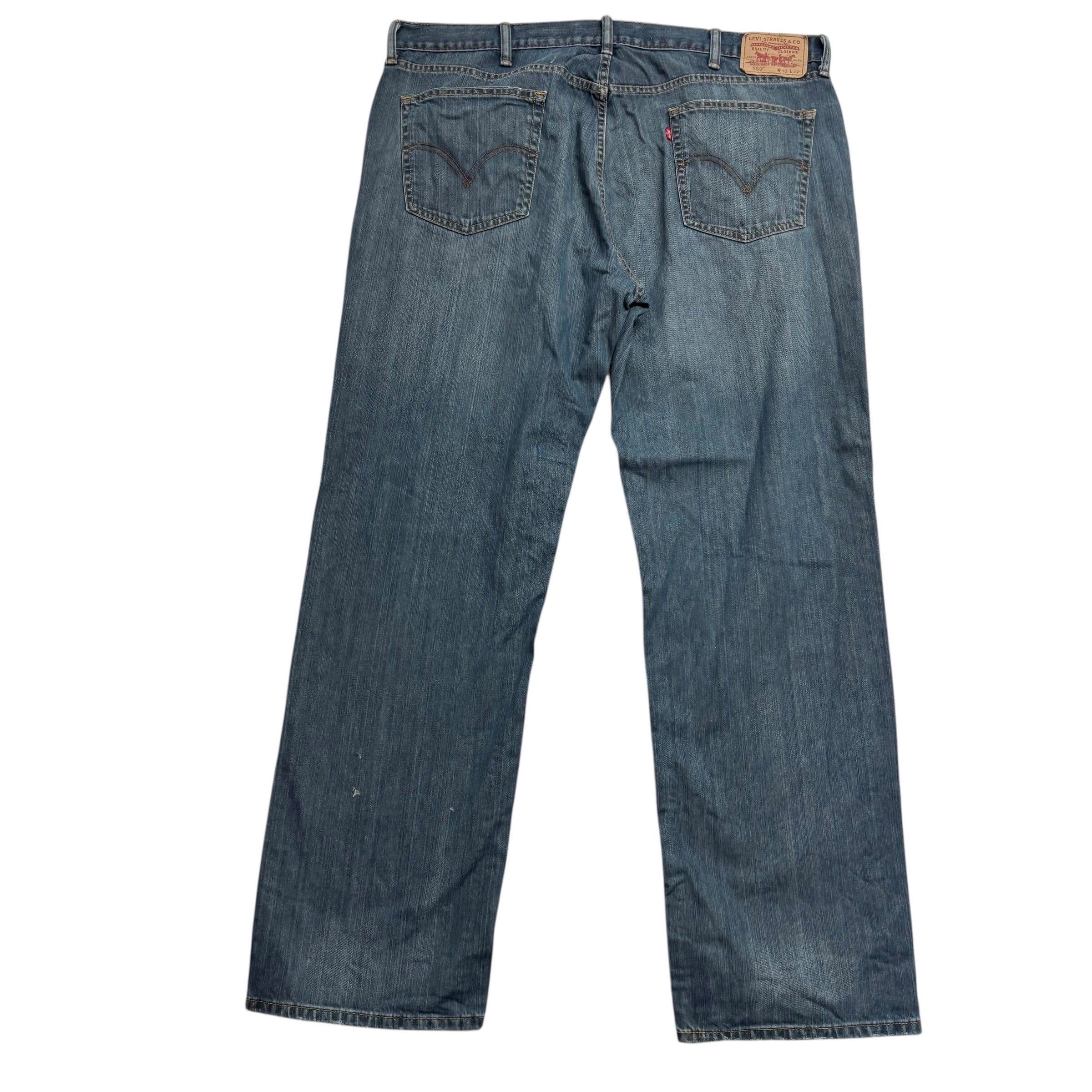 Levis 559 Jeans W40 L32 Mens Dark Blue Baggy Relaxed Straight Fit Vintage Denim
