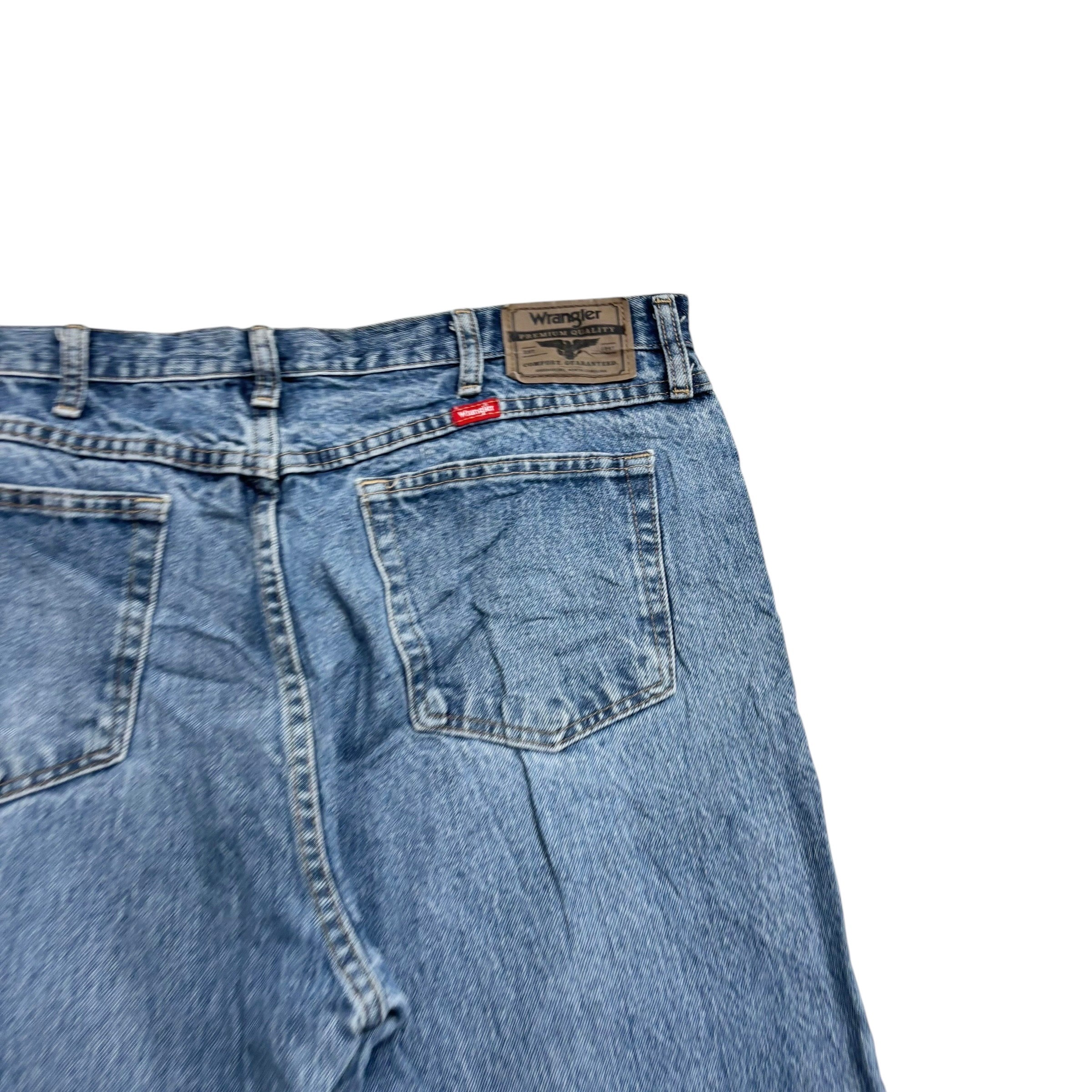 Wrangler Jeans W38 L30 Mens Light Blue Regular Straight Fit Denim