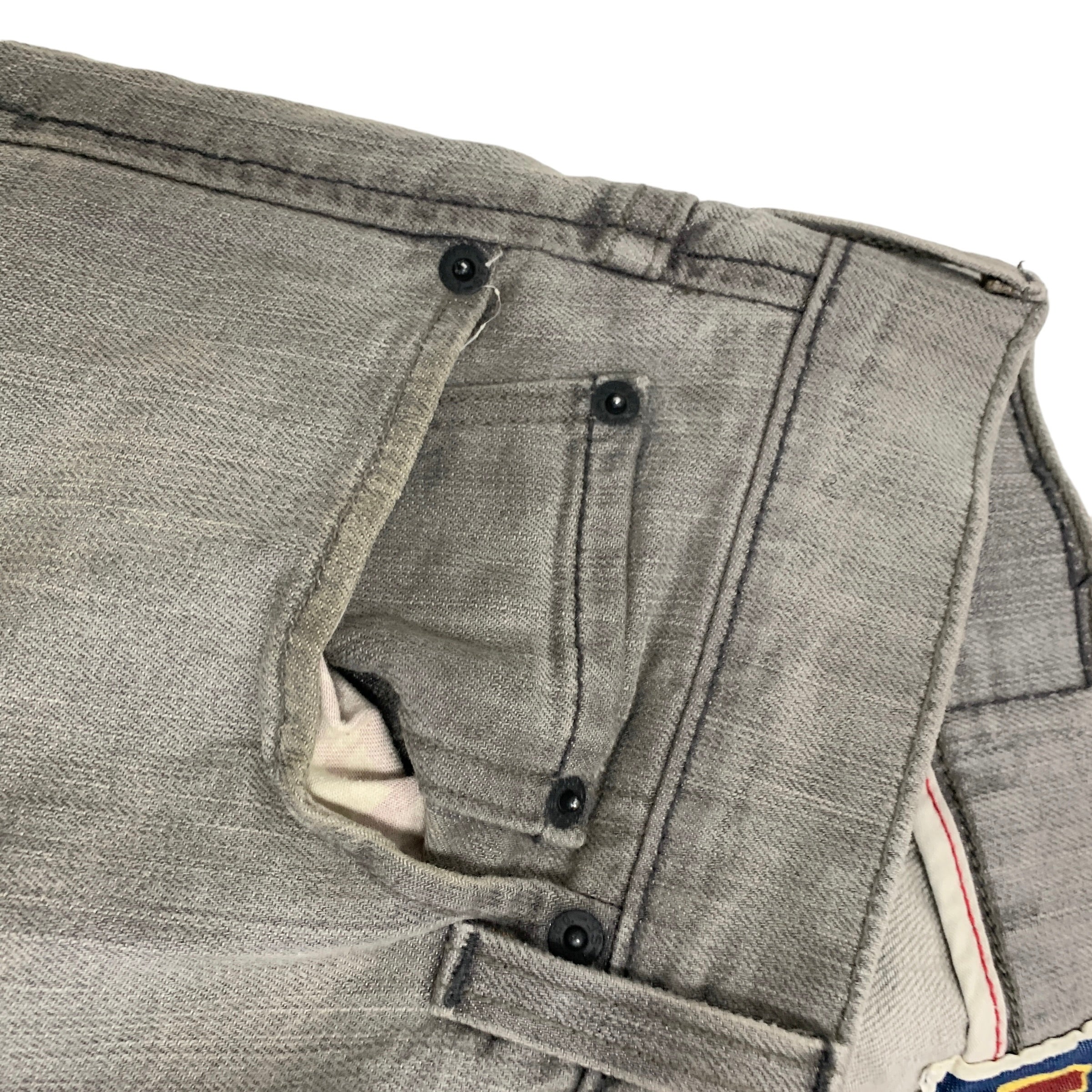 Levis 511 Jeans W34 L34 Mens Grey Slim Straight Fit Vintage Stretch Denim