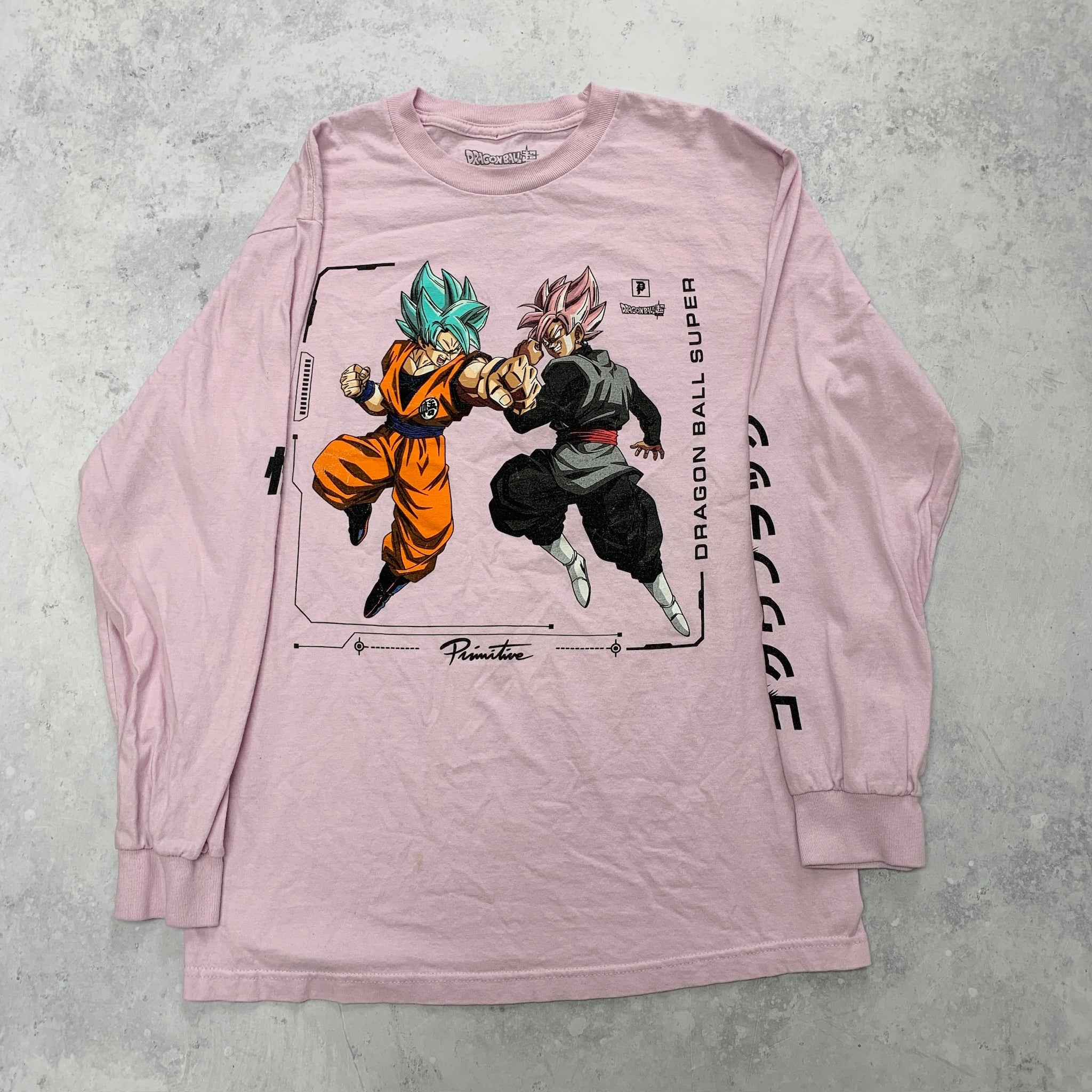 Primitive Dragon Ball Super T Shirt Mens Medium Pink Dragon Ball Z Anime Skate