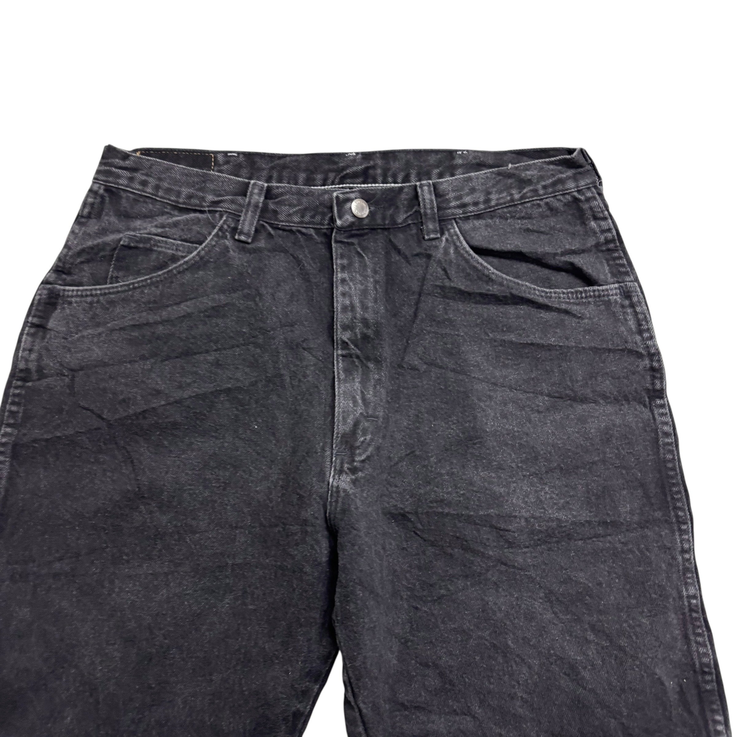 Vintage Wrangler Baggy Jorts W32 Mens Denim Shorts Black Relaxed Fit (E)