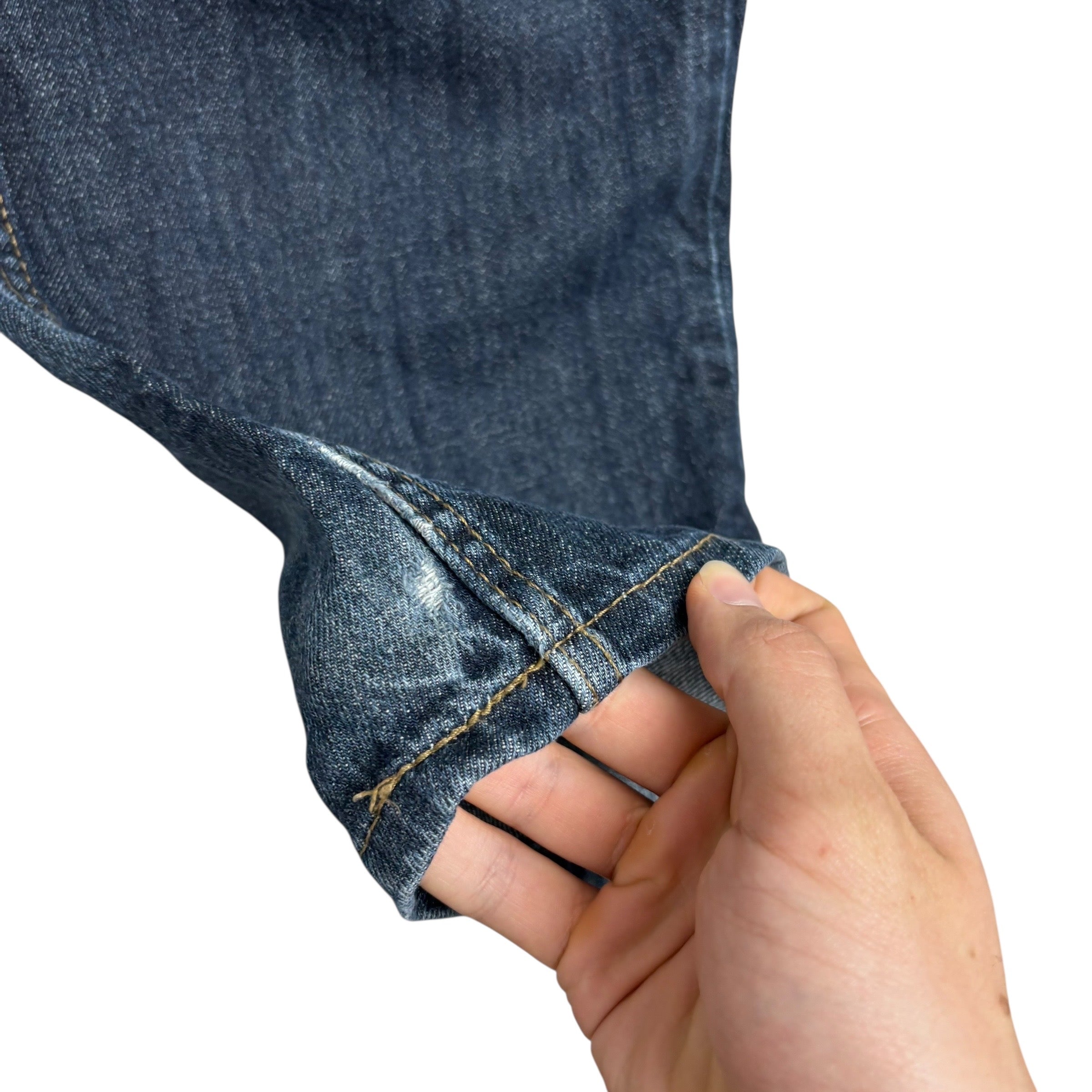 Levis 514 Jeans W34 L32 Mens Dark Blue Regular Straight Fit Denim