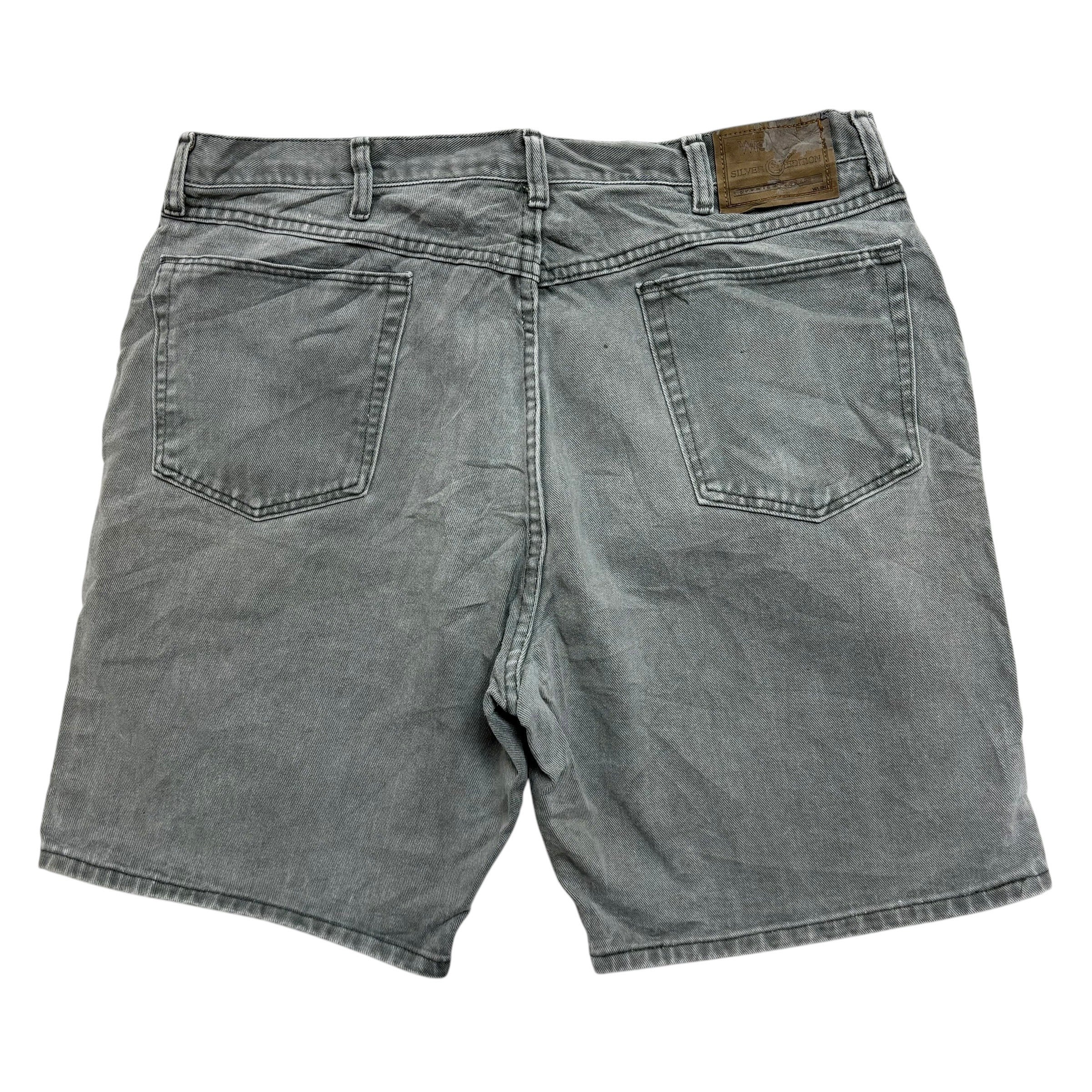 Vintage Wrangler Baggy Jorts W36 Mens Denim Shorts Green Relaxed Fit
