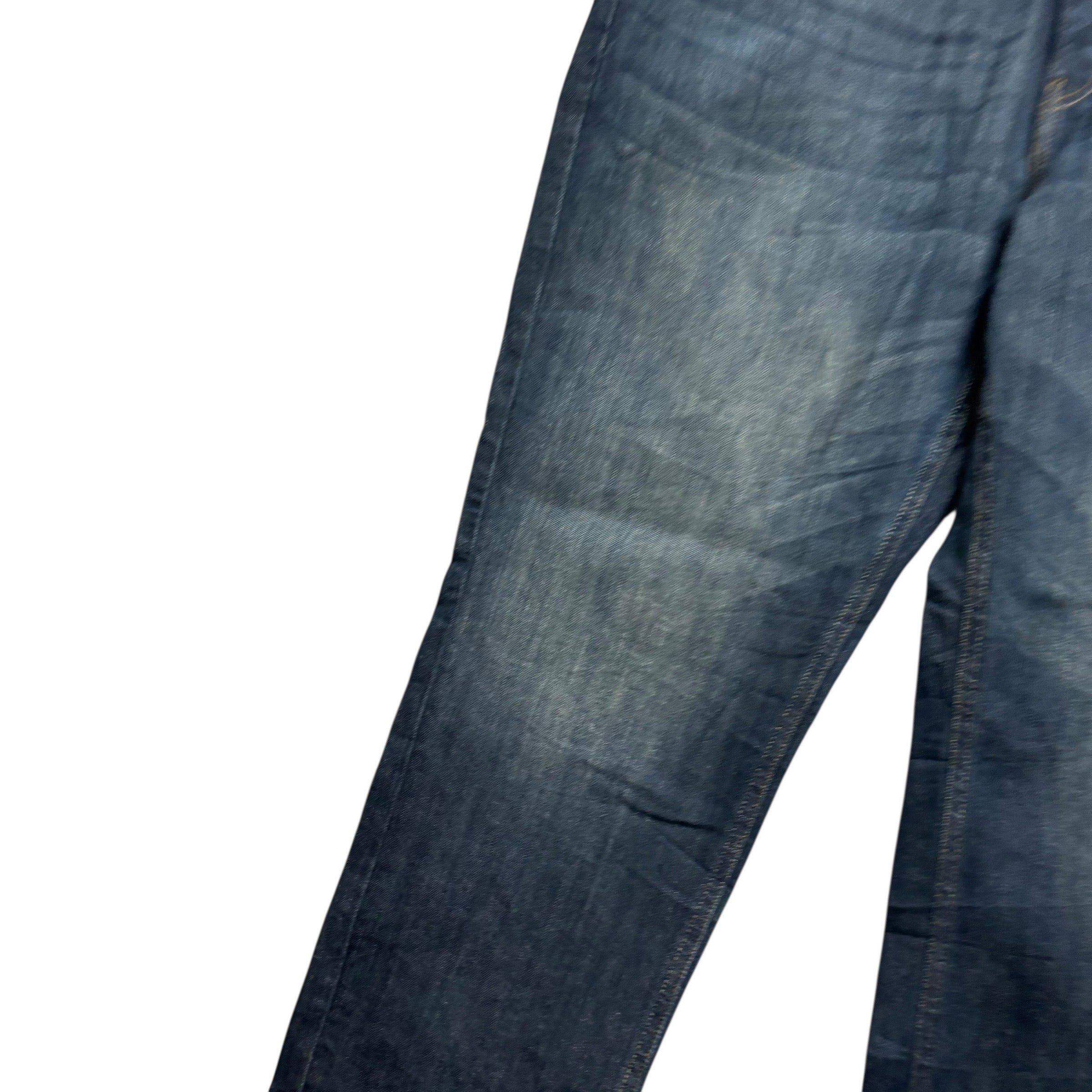 Levis Signature Jeans W40 L30 Mens Dark Blue Athletic Fit Stretch Denim