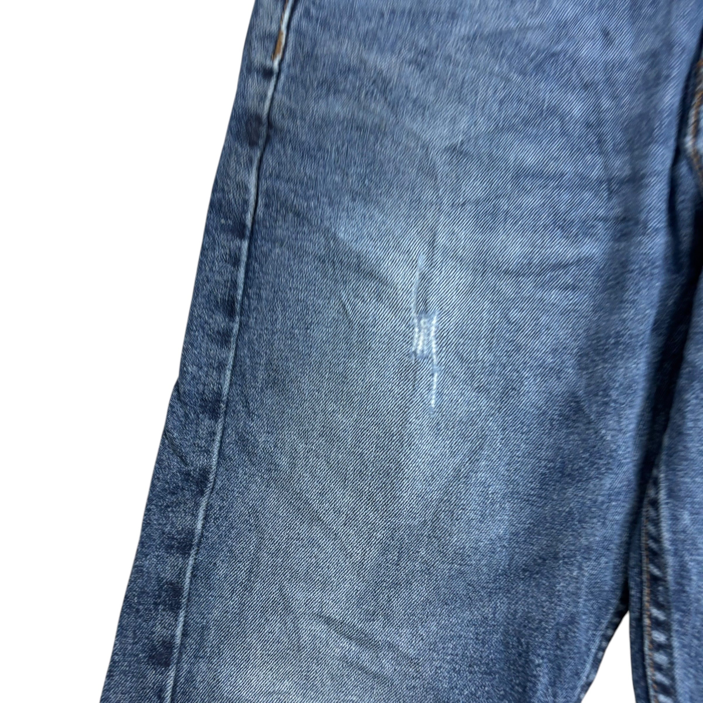 Levis Signature Jeans W30 L32 Mens Mid Blue Regular Tapered Fit Stretch Denim