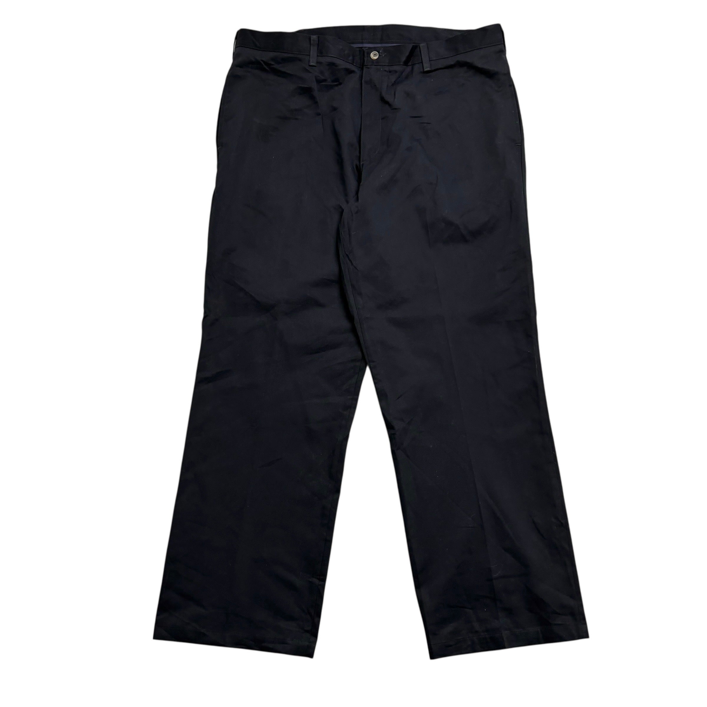 Wrangler Trousers W40 L31 Mens Black Relaxed Baggy Straight Fit Pants (E)