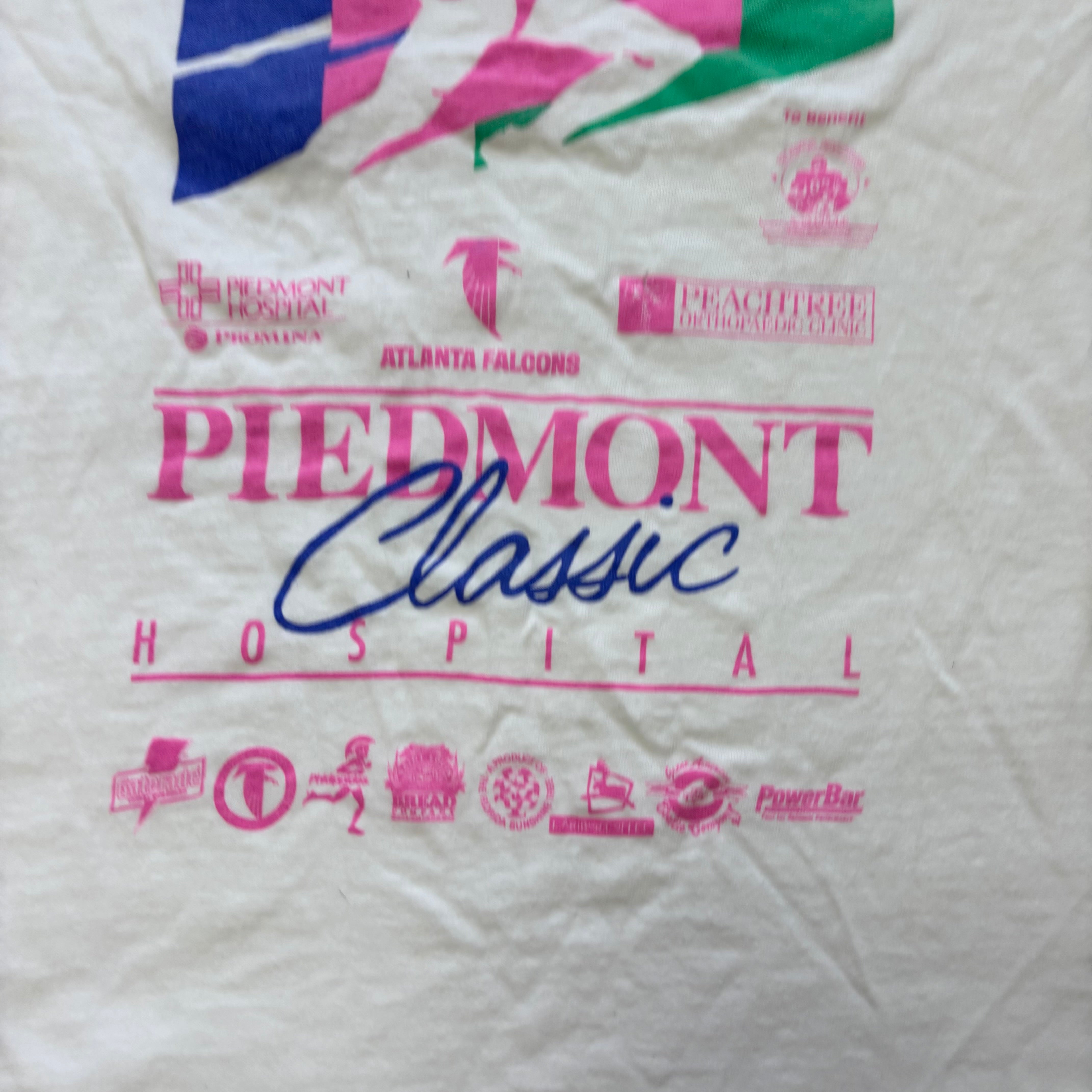 Vintage T Shirt Mens Medium White Single Stitch Graphic Print 90s Run (E)