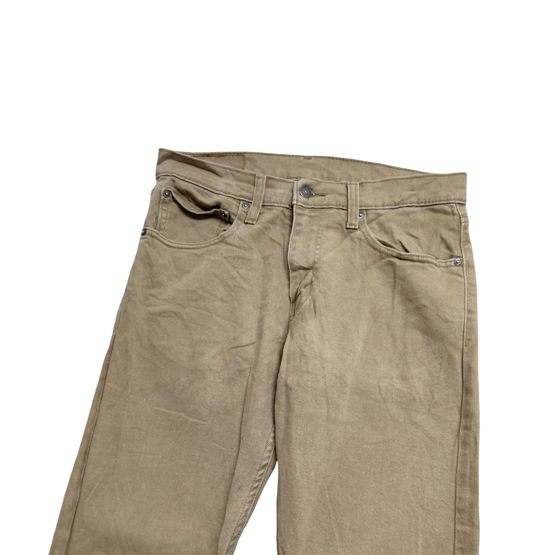 Levis 512 Trousers W31 L32 Mens Beige Slim Tapered Fit Stretch Pants (E)