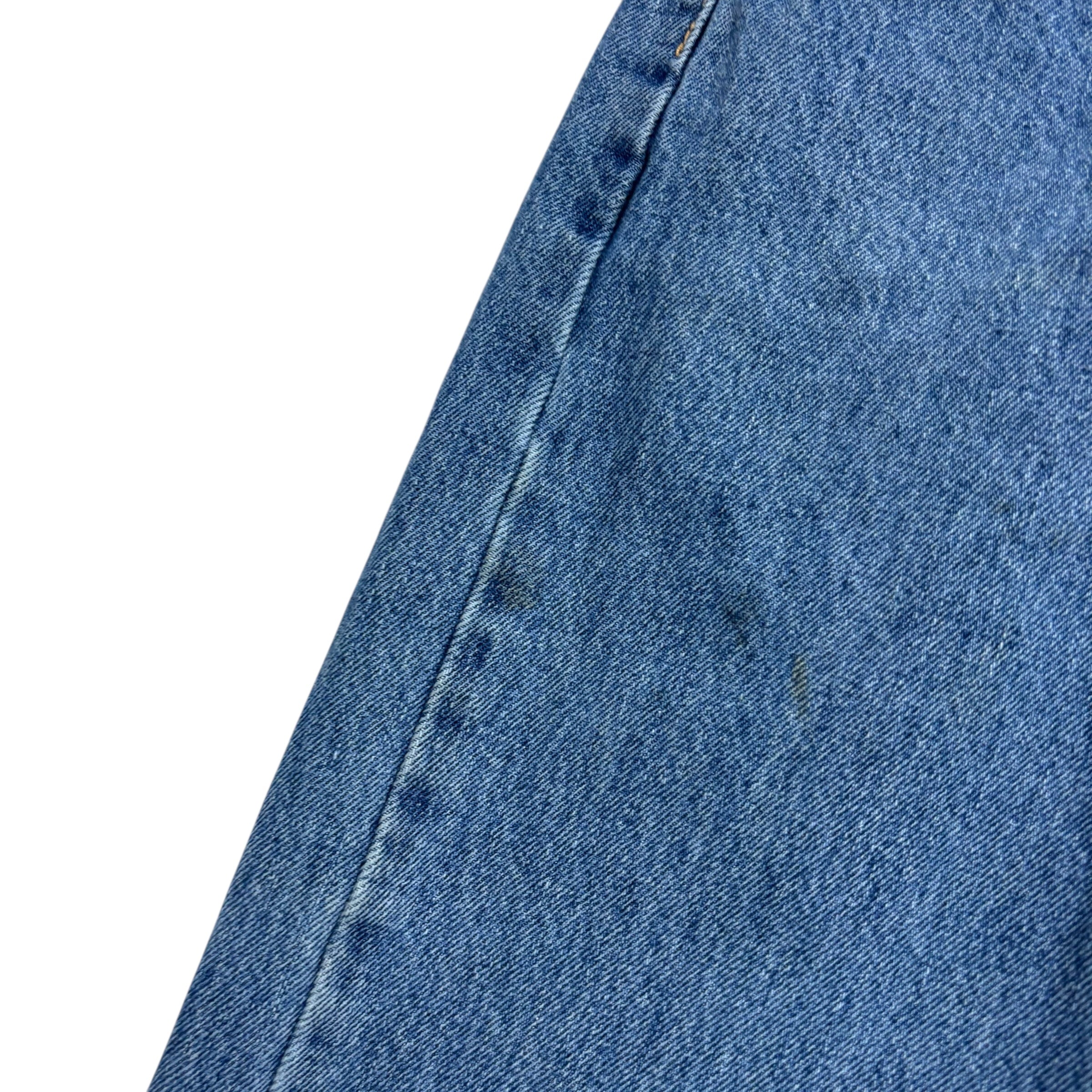 Levis 505 Jeans W32 L32 Mens Light Blue Regular Straight Fit Denim (F)