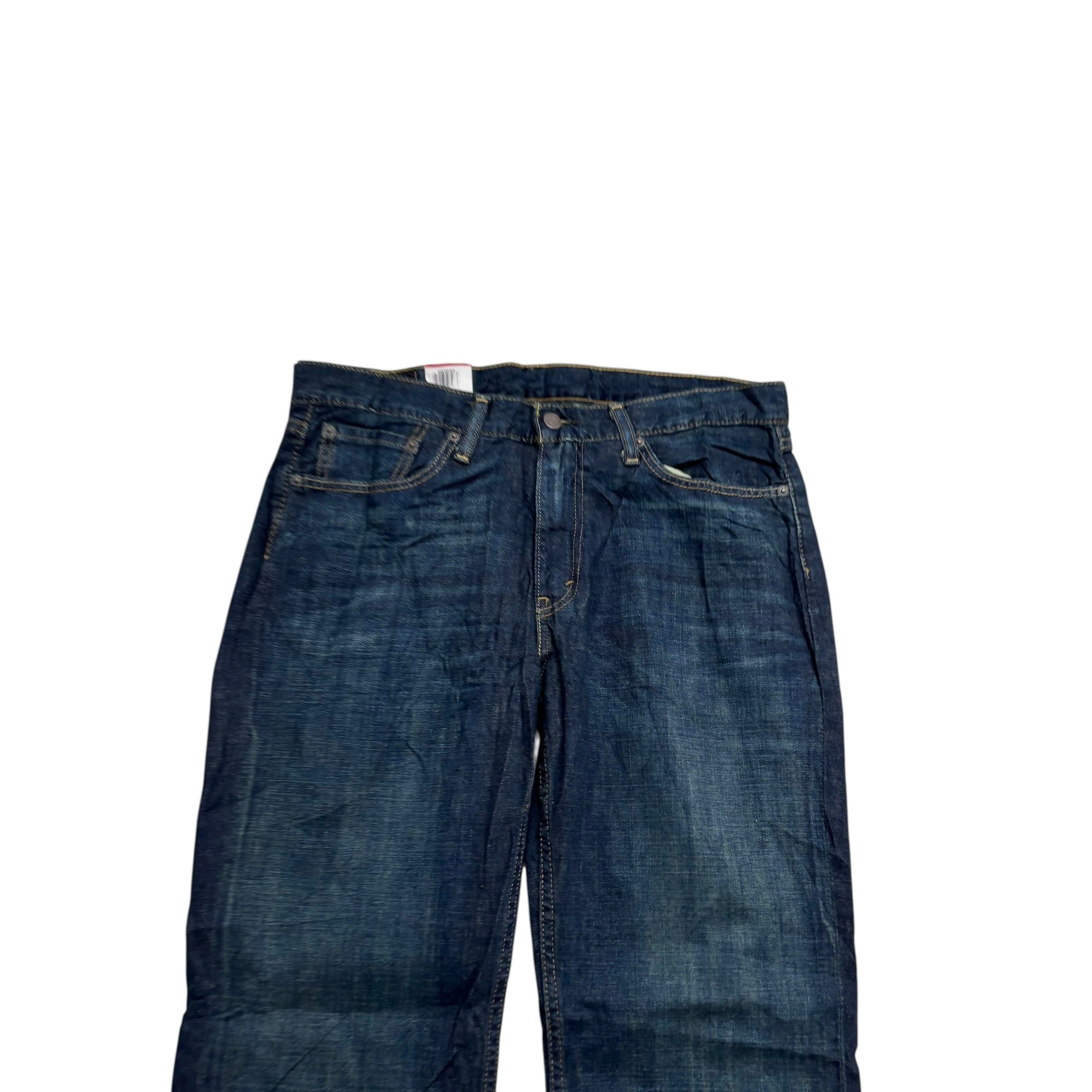 Levis 514 Jeans W33 L30 Mens Dark Blue Regular Straight Fit Denim (E)
