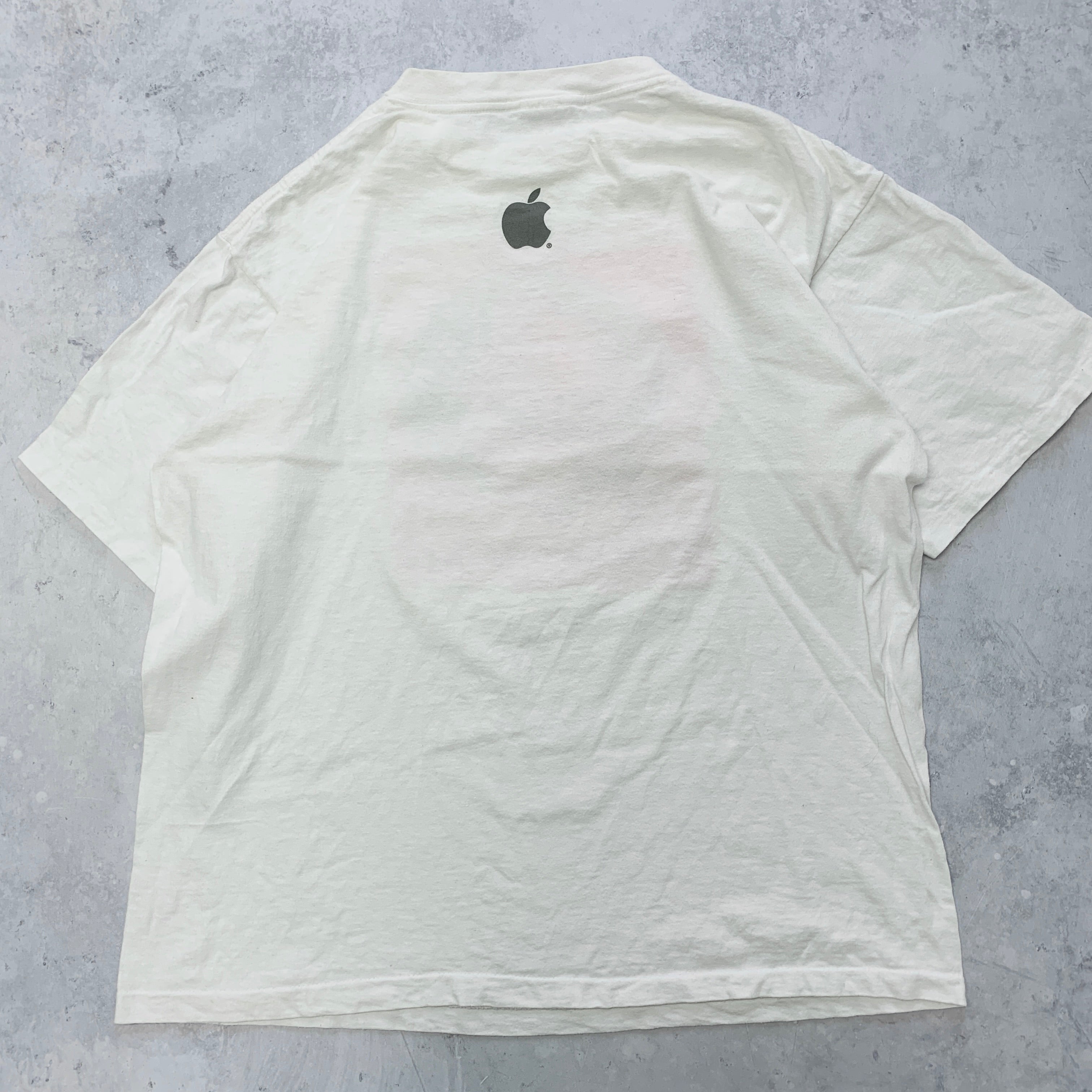 Vintage Apple T Shirt Mens XL White Single Stitch Tech Software Computer