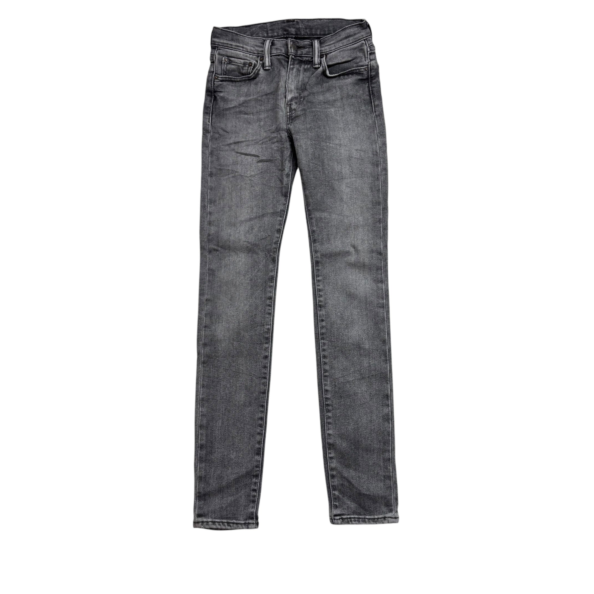 Levis 519 Jeans W26 L32 Mens Grey Super Skinny Fit Stretch Denim (E)