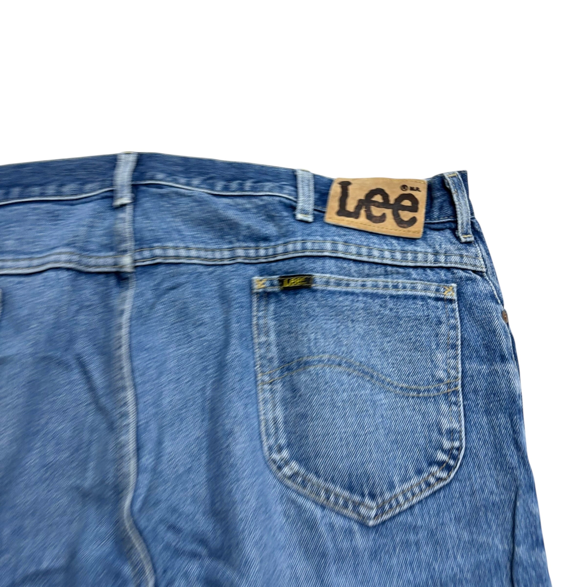 Lee Jeans W40 L33 Mens Mid Blue Regular Straight Fit Vintage Made In USA (E)