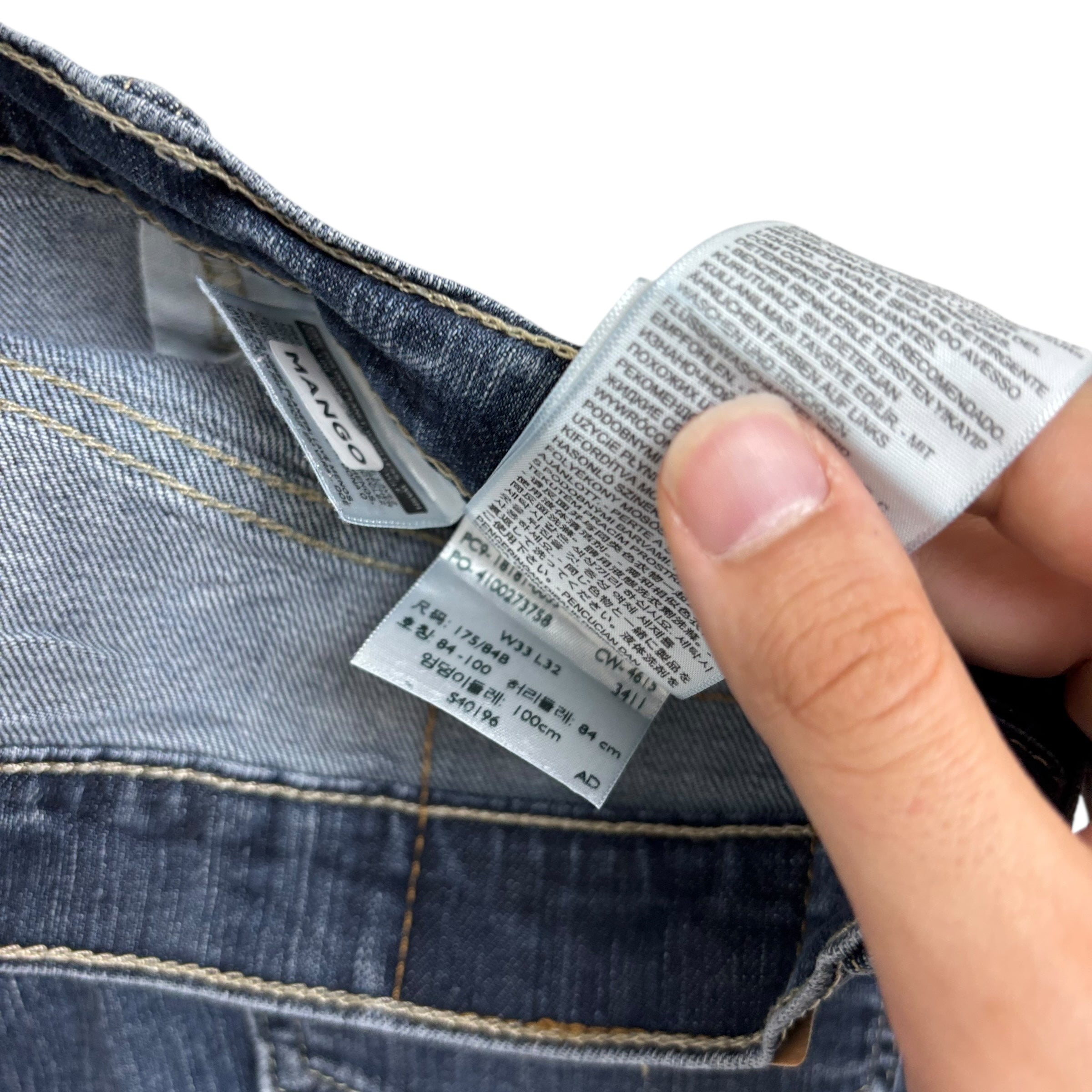 Levis 541 Jeans W33 L28 Mens Dark Blue Athletic Tapered Fit Stretch Denim (F)