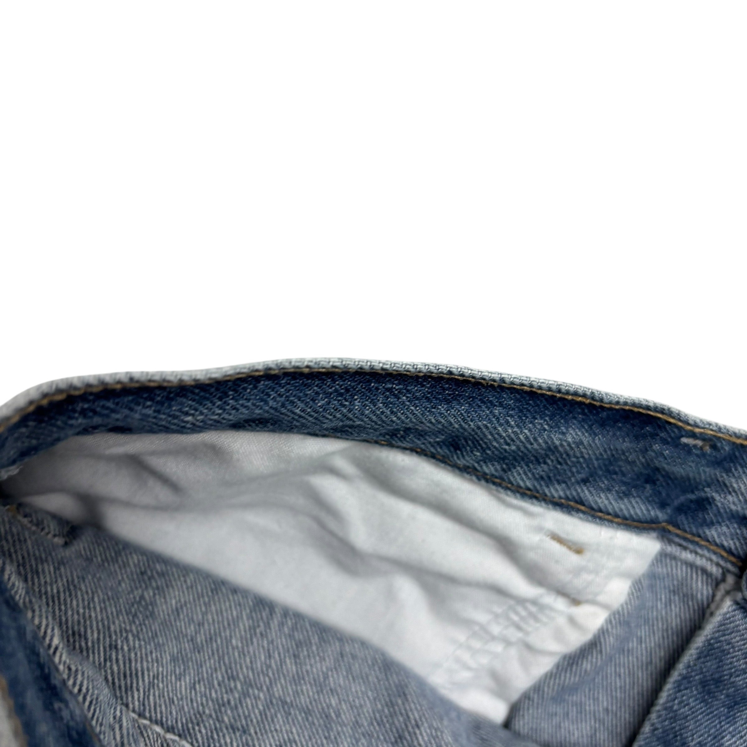 Wrangler Baggy Jorts W34 Mens Denim Shorts Mid Blue Relaxed Fit (F)