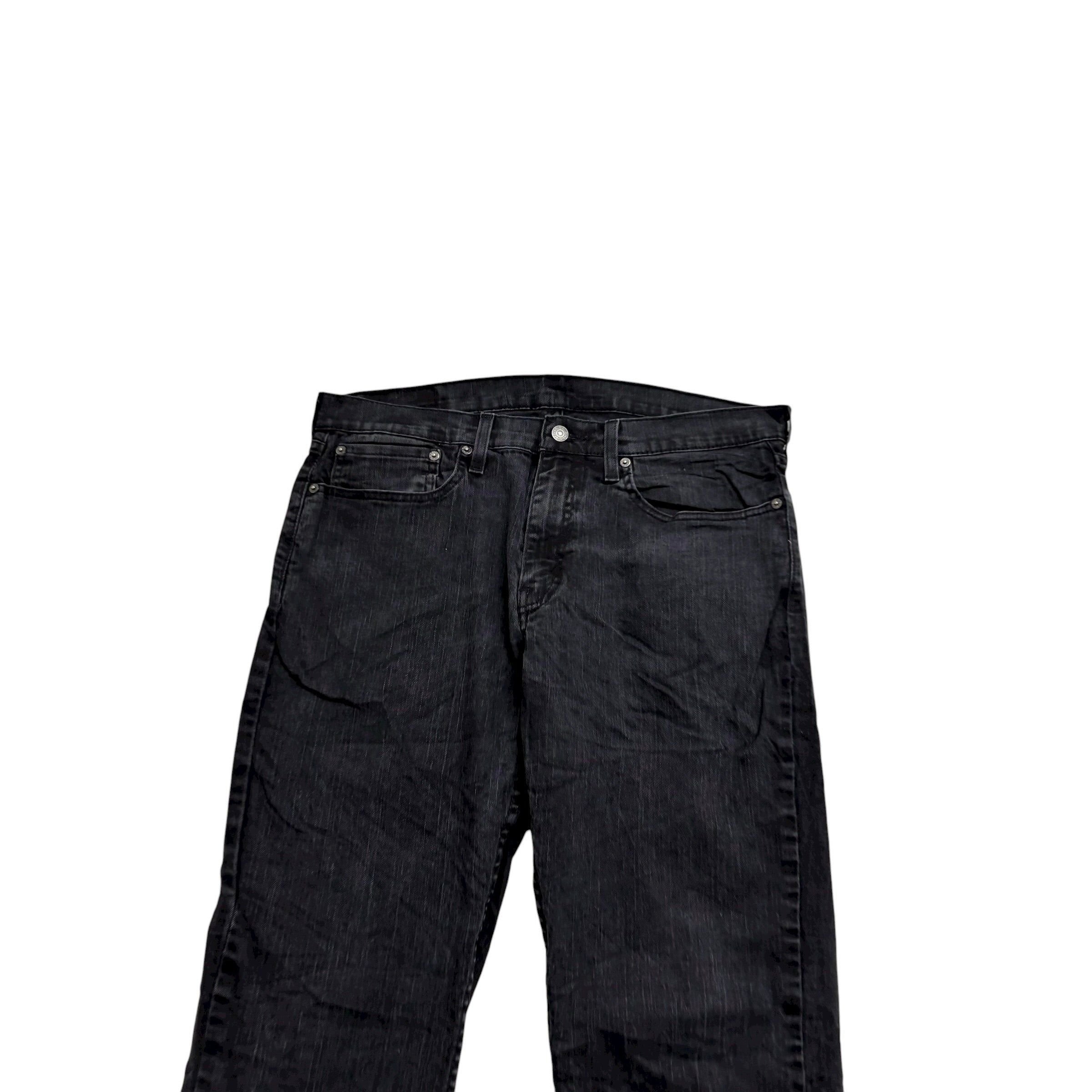 Levis 559 Jeans W36 L33 Mens Black Regular Straight Fit Stretch Denim