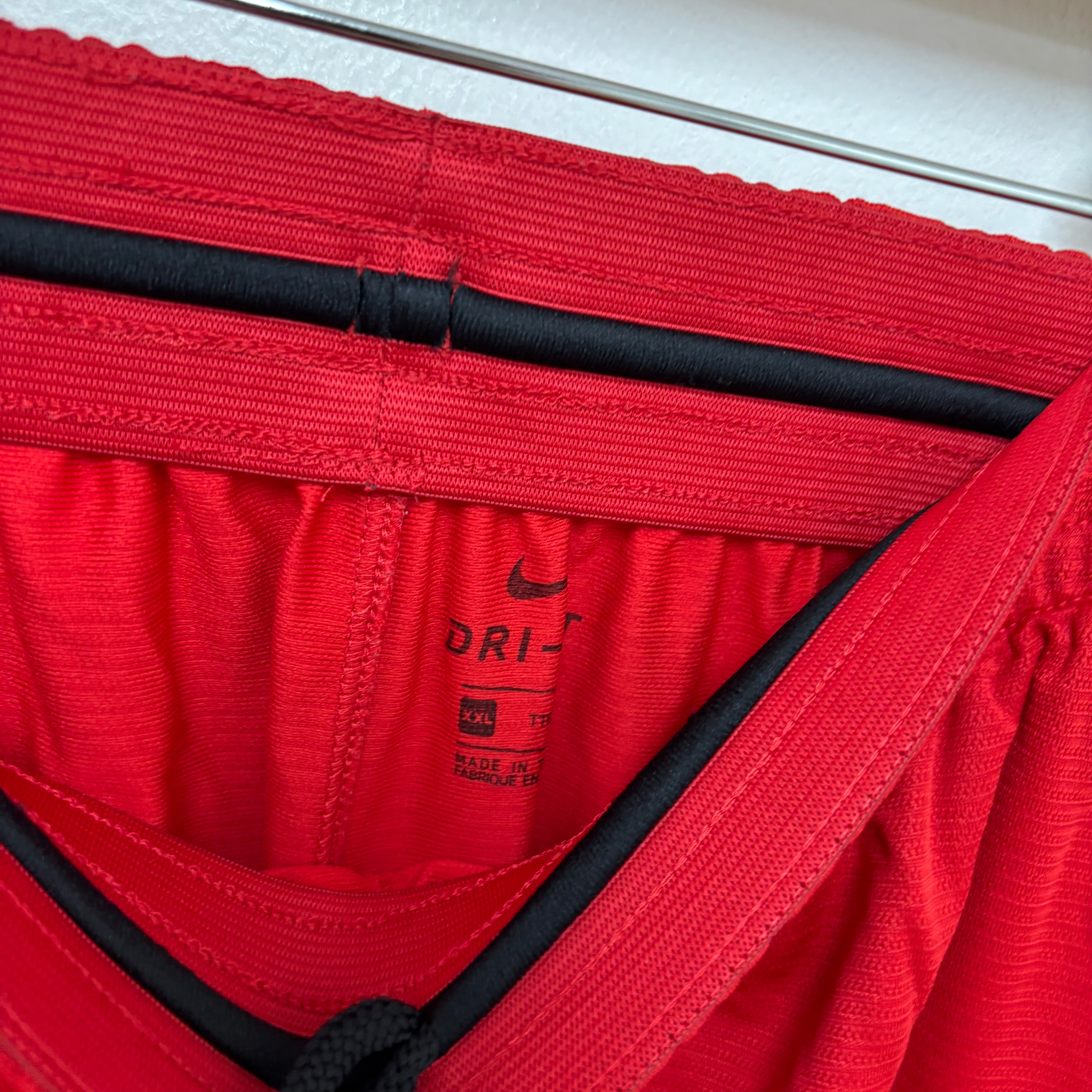 Nike Shorts Mens XXL Red Dri Fit Running Sports Gym Athletic Pockets