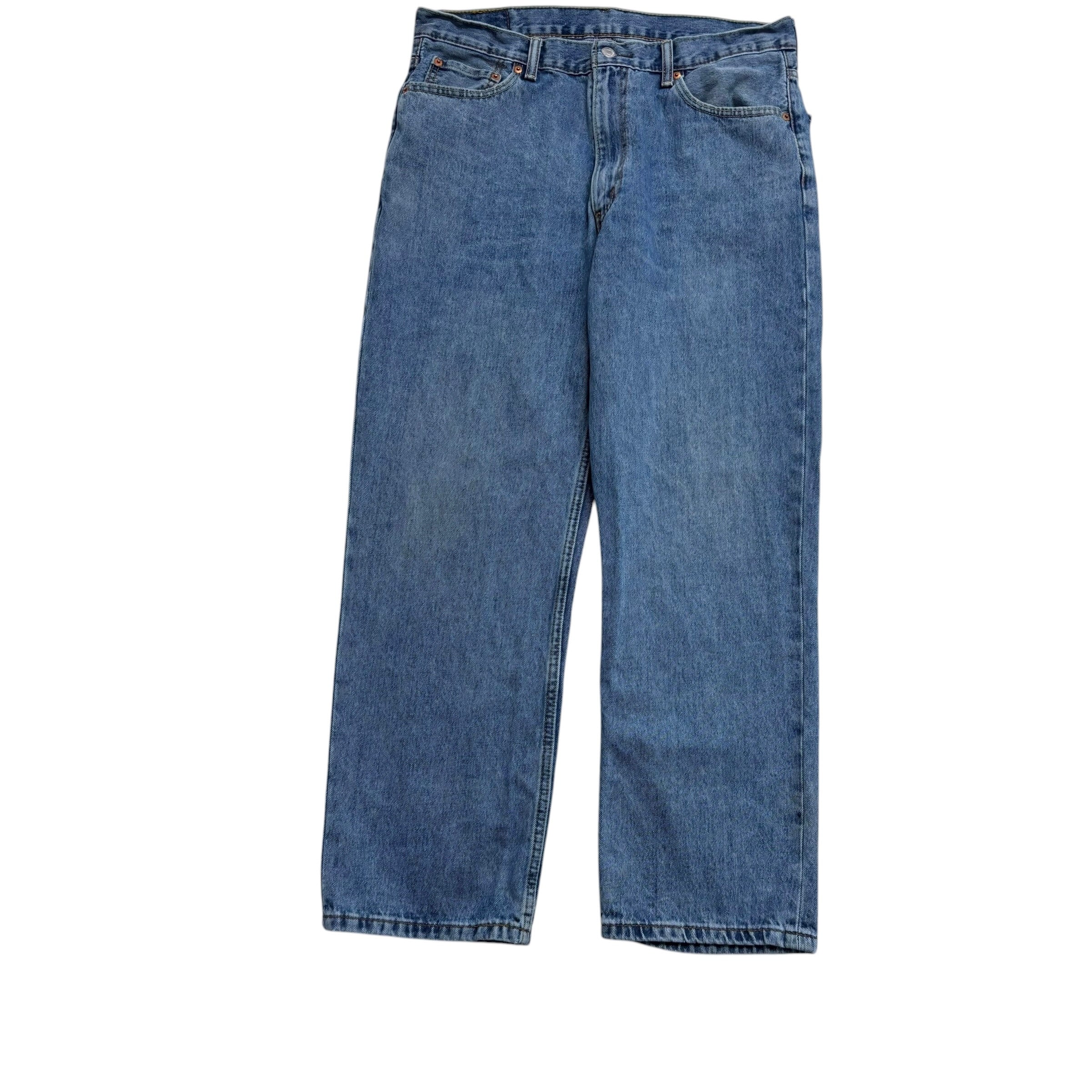 Levis 550 Jeans W36 L30 Mens Mid Blue Baggy Relaxed Straight Fit Denim