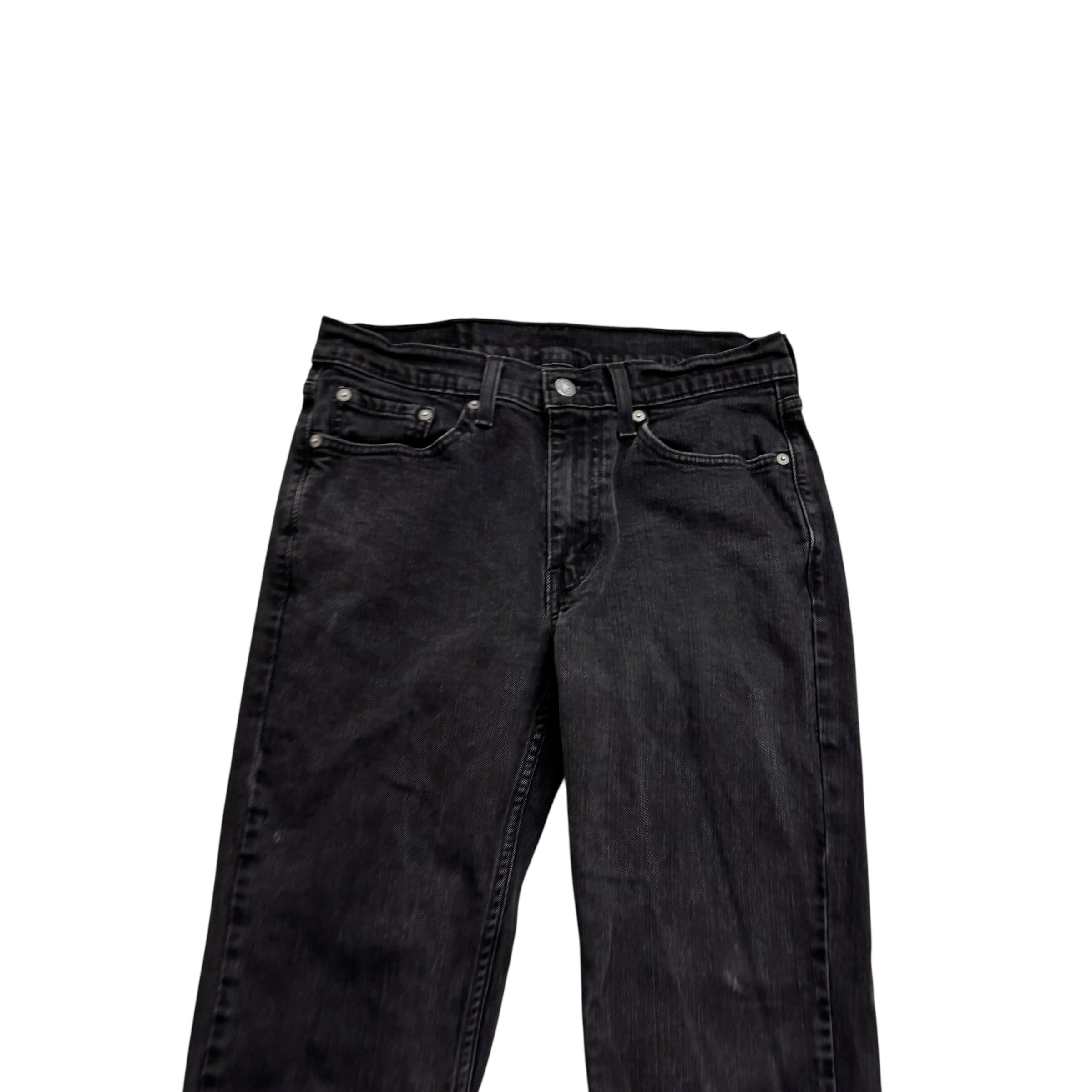 Levis 514 Jeans W29 L31 Mens Black Slim Straight Fit Stretch Denim