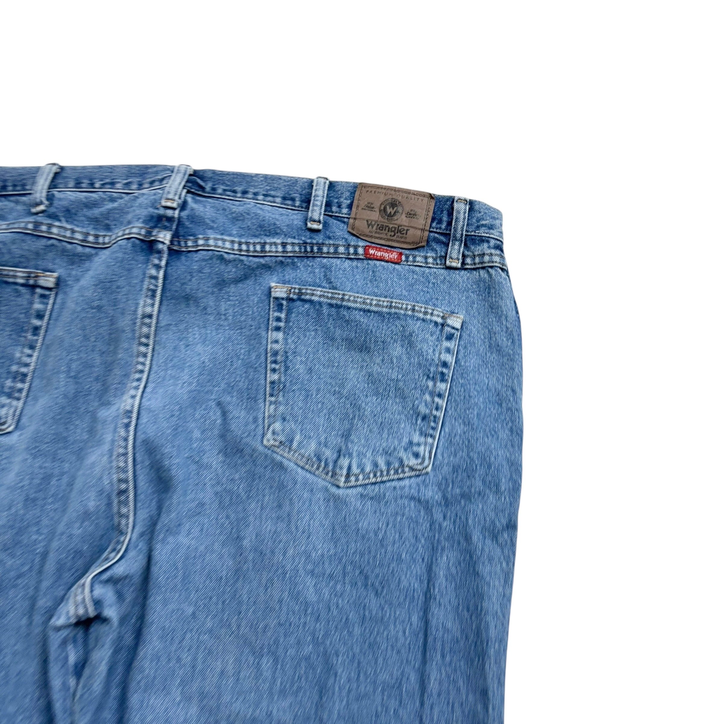 Wrangler Jeans W46 L29 Mens Light Blue Regular Straight Fit Denim (E)