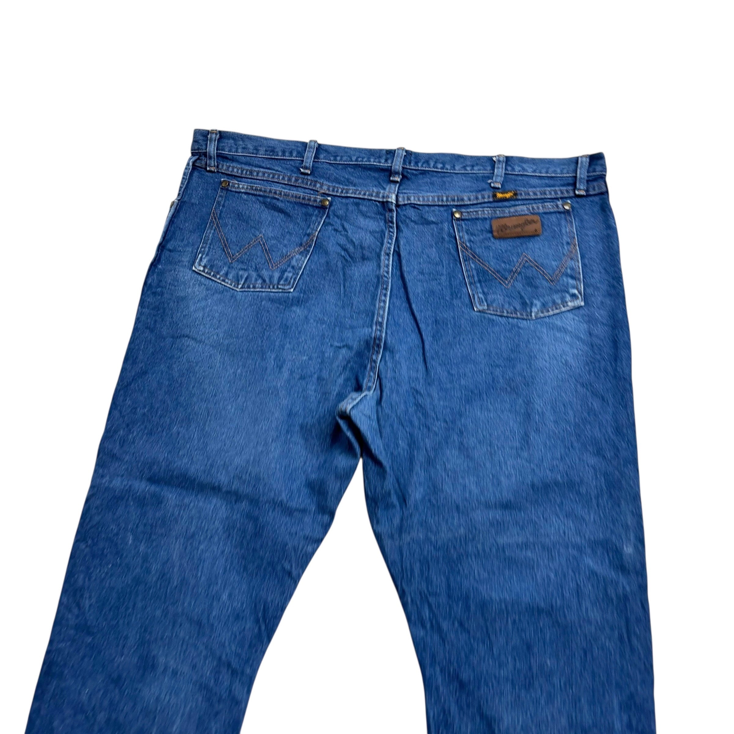 Wrangler Jeans Cowboy Cut W44 L30 Mens Mid Blue 47MWZ Original Fit Denim (E)