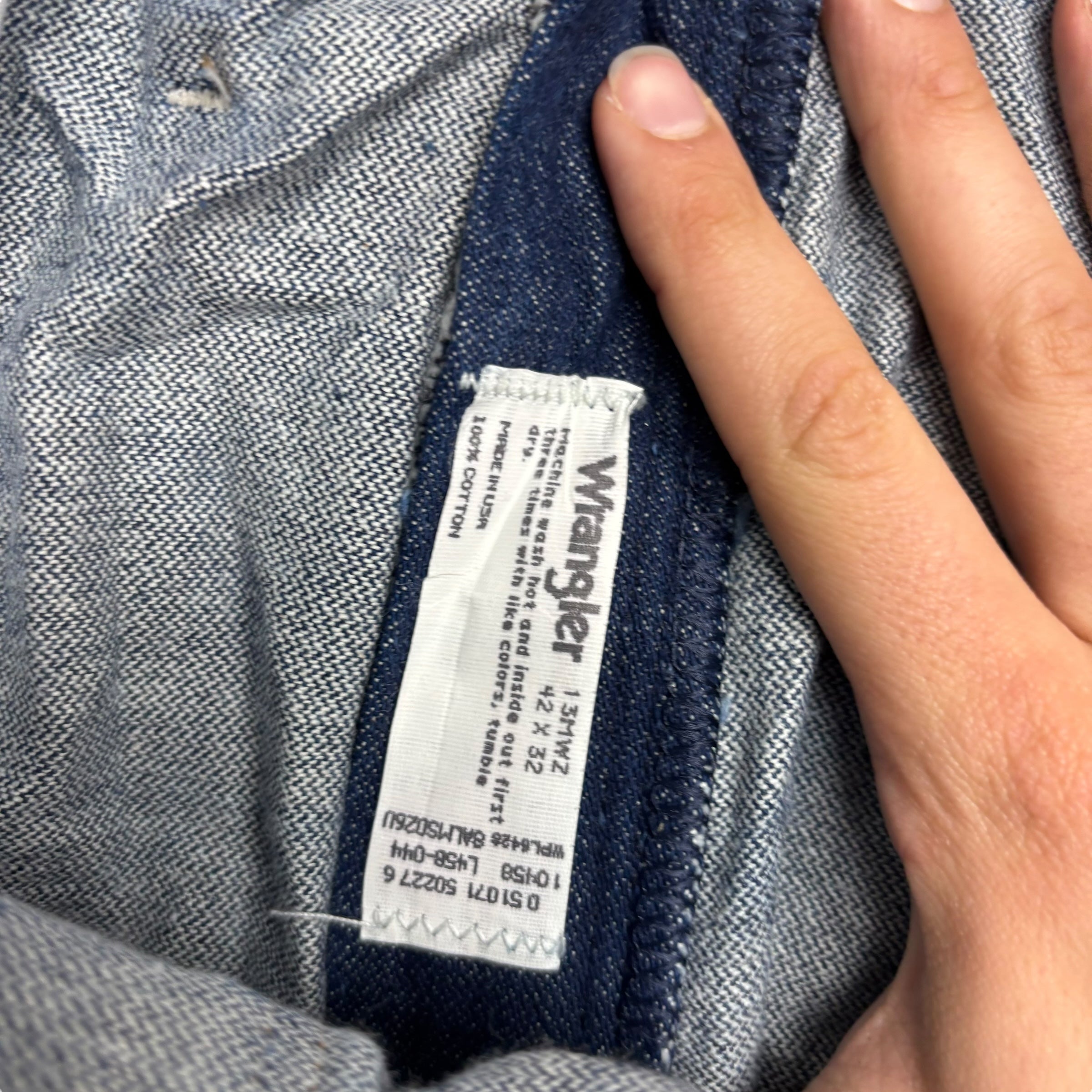 Wrangler Jeans Cowboy Cut W40 L32 Mens Dark Blue 13MWZ USA Made Vintage (E)