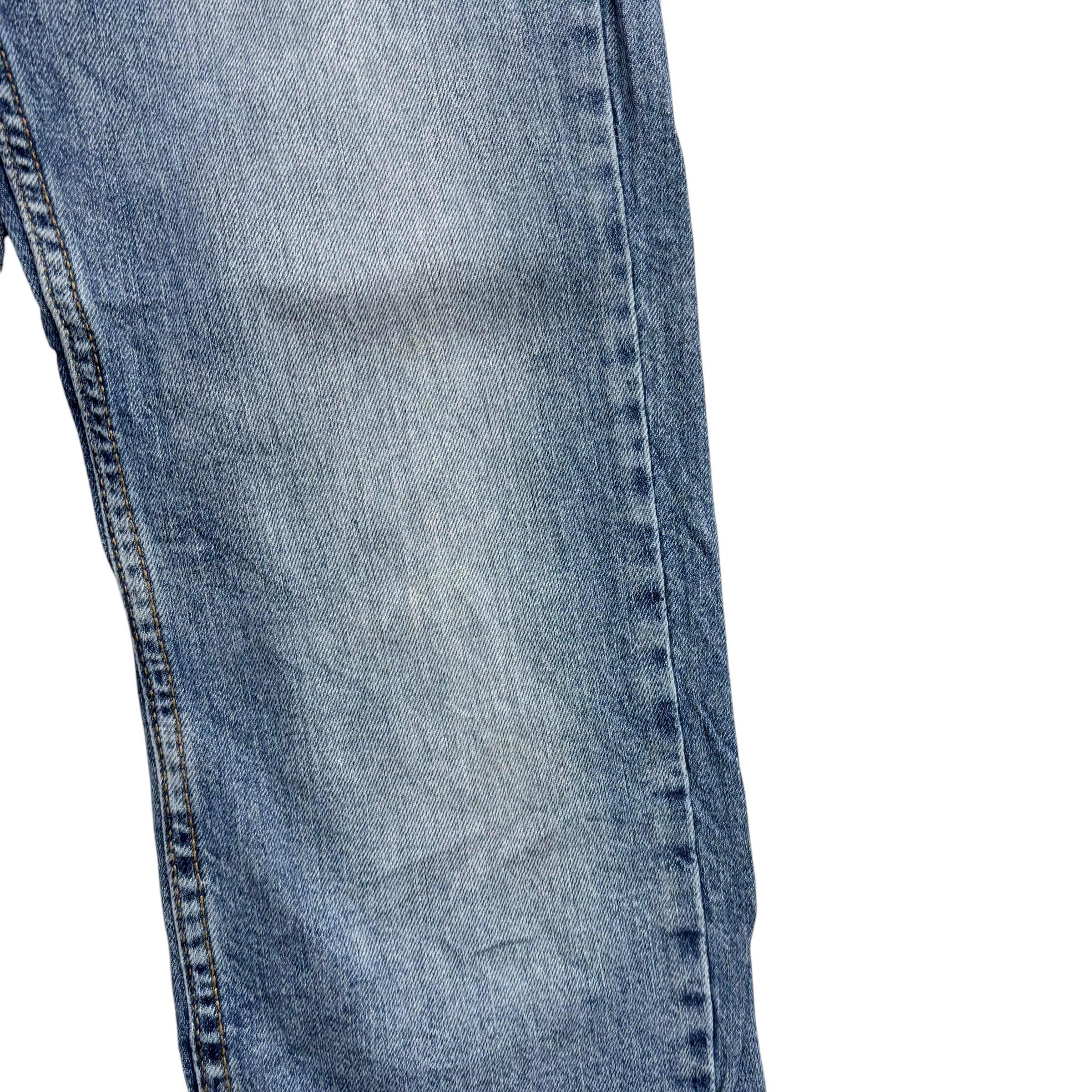 Levis 514 Jeans W28 L30 Mens Light Blue Regular Straight Fit Stretch Denim