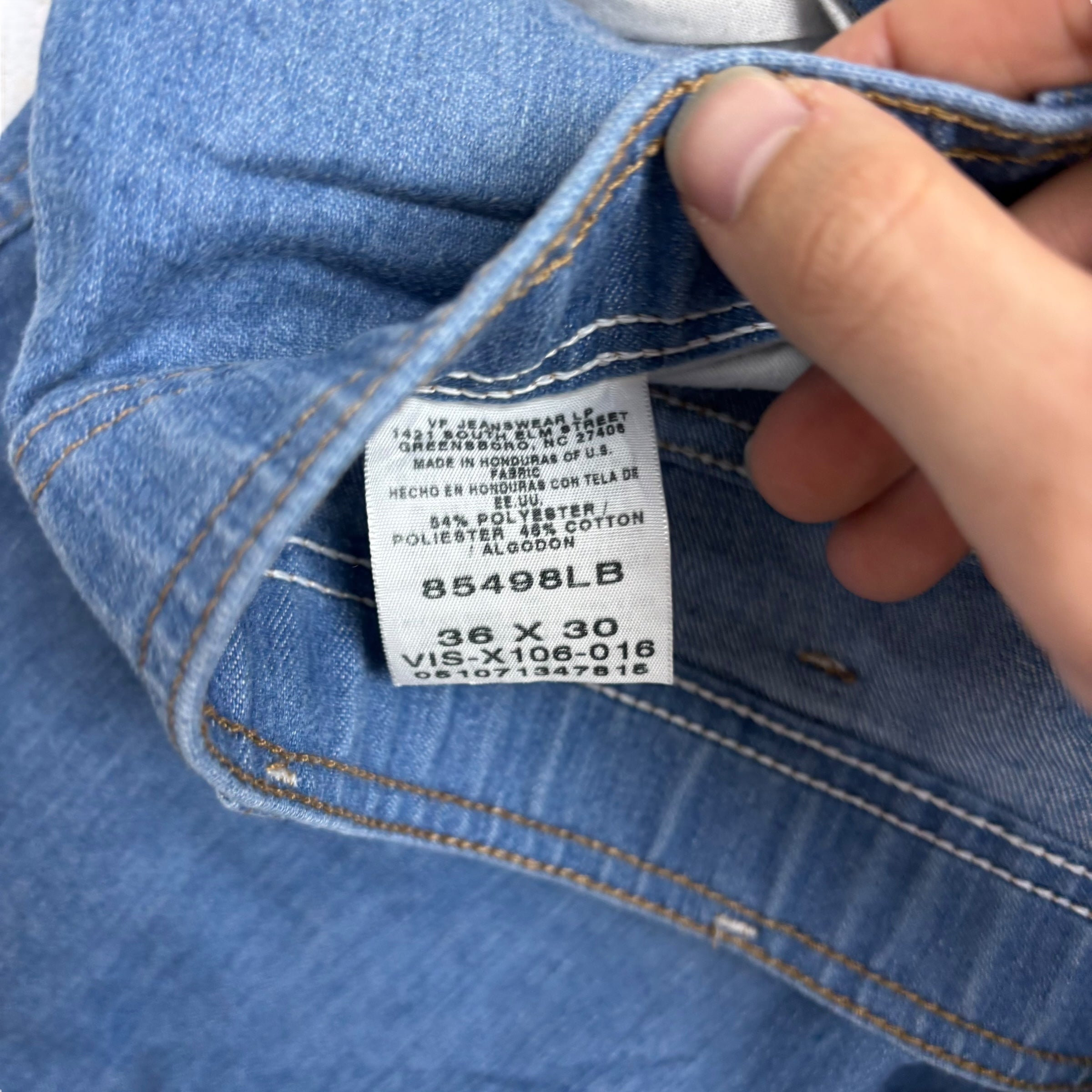 Wrangler Jeans W34 L30 Mens Mid Blue Regular Straight Fit Vintage Denim (E)